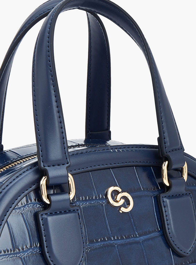 Celeste Textured Dome Bag with Dual Handle-women-bagsandwallets-handbags-image-5