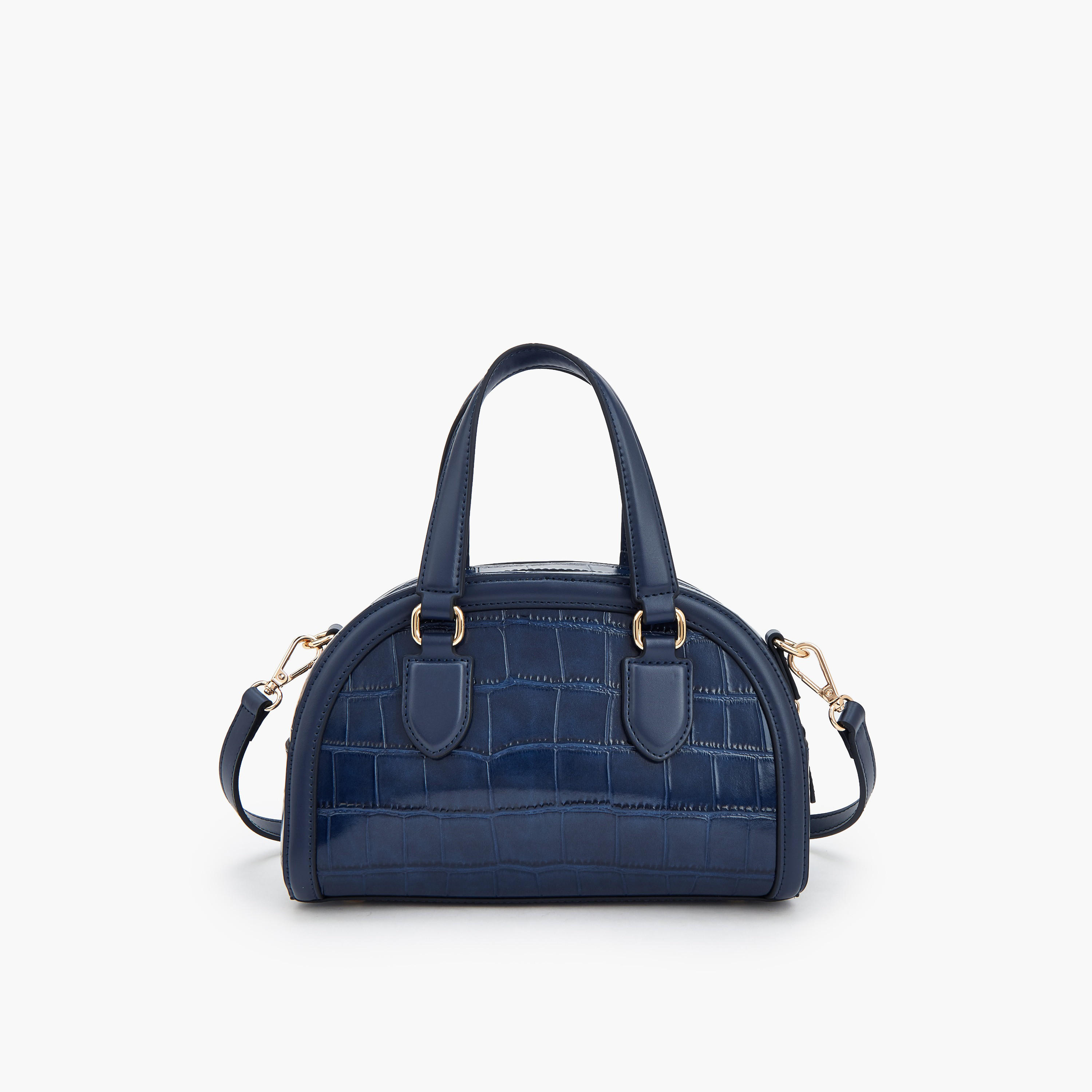 Celeste Textured Dome Bag with Dual Handle-women-bagsandwallets-handbags-image-6