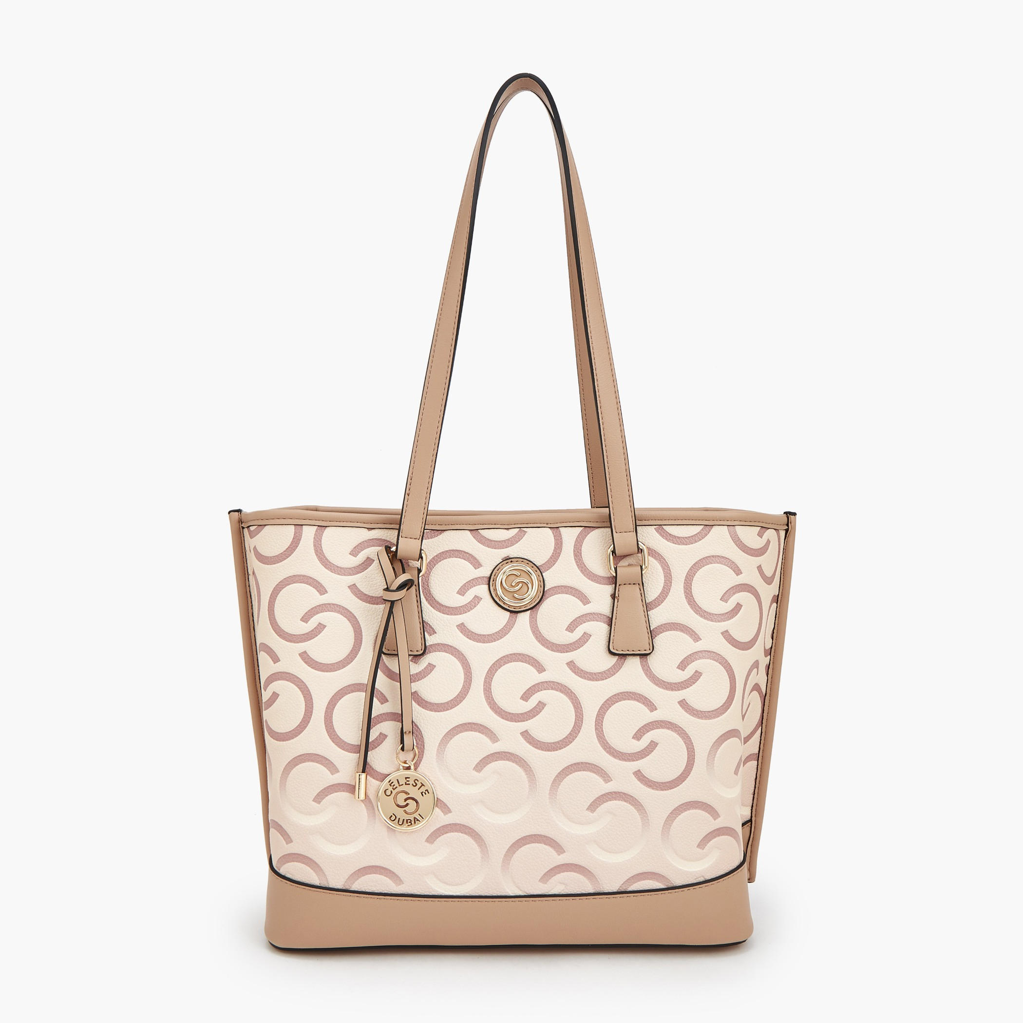 شنطة توتي بطبعات مونوجرام ومقبض مزدوج من سيليست-women-bagsandwallets-handbags-image-8