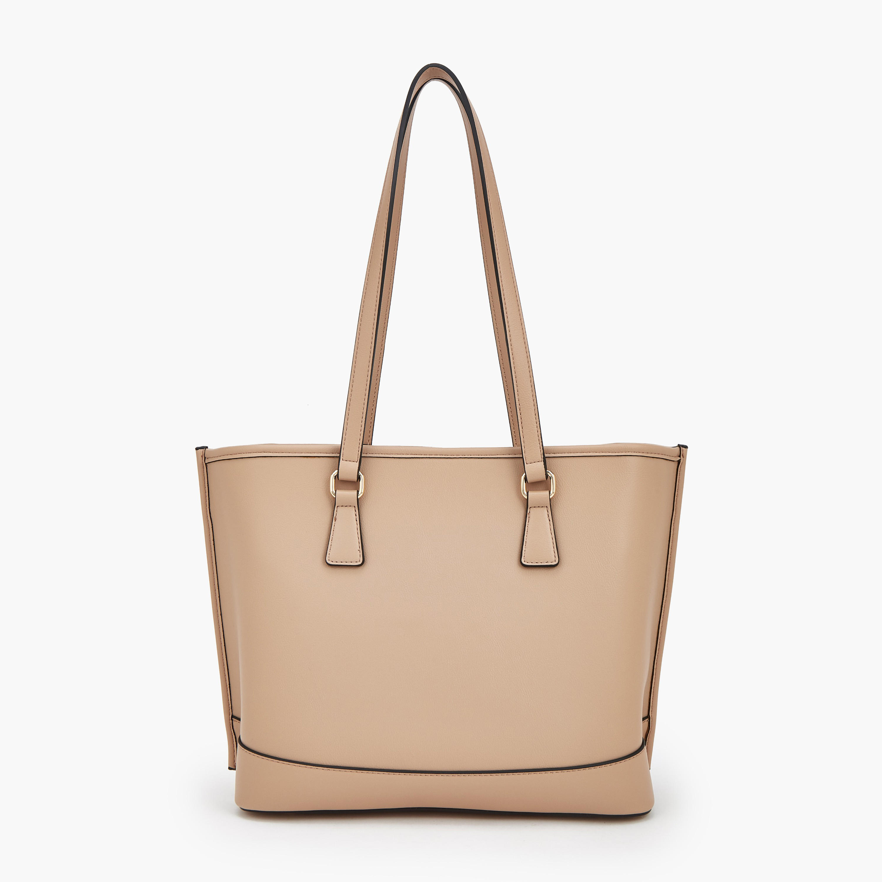 Celeste Monogram Print Tote Bag with Double Handle-women-bagsandwallets-handbags-image-4
