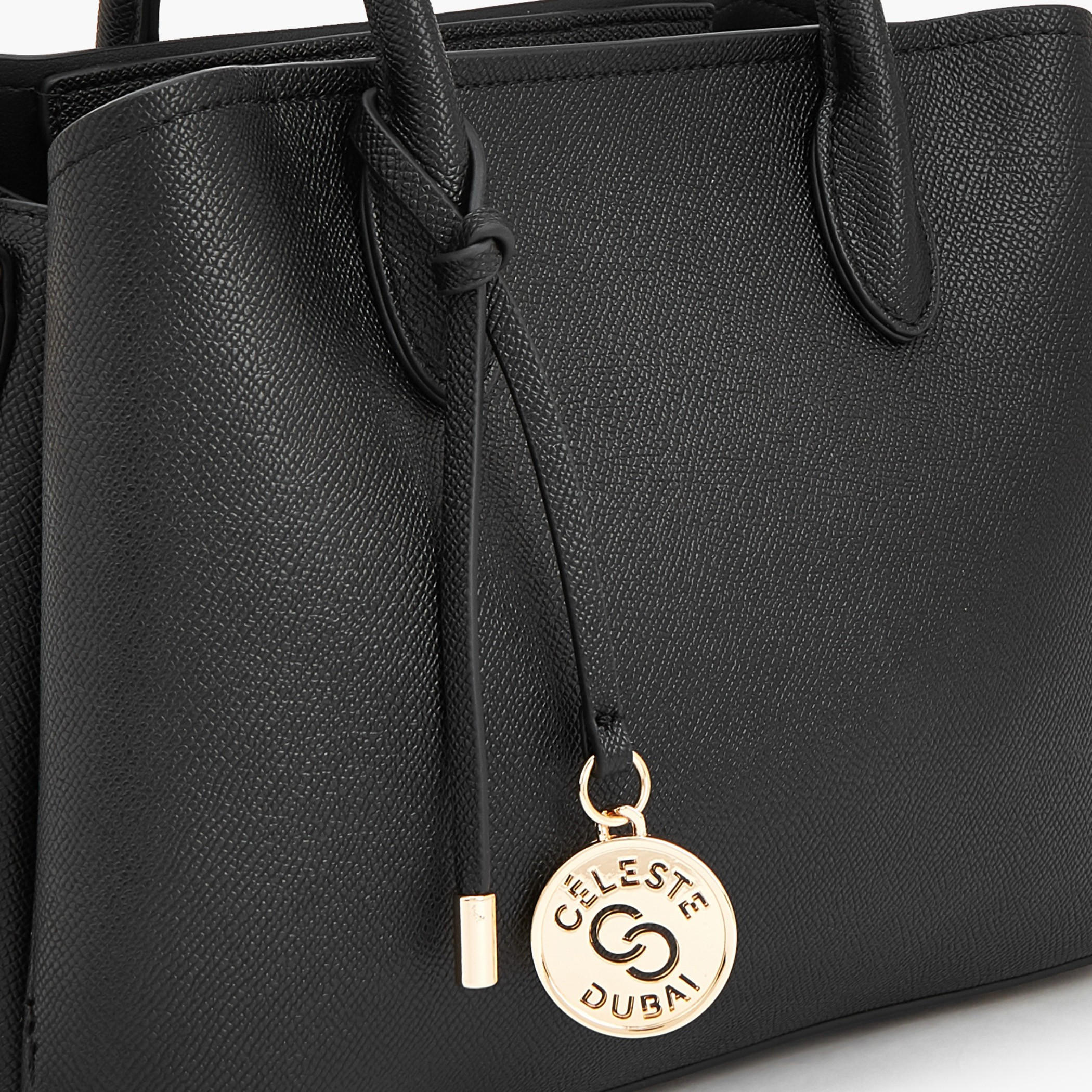 Celeste Textured Tote Bag with Double Handle-women-bagsandwallets-handbags-image-5