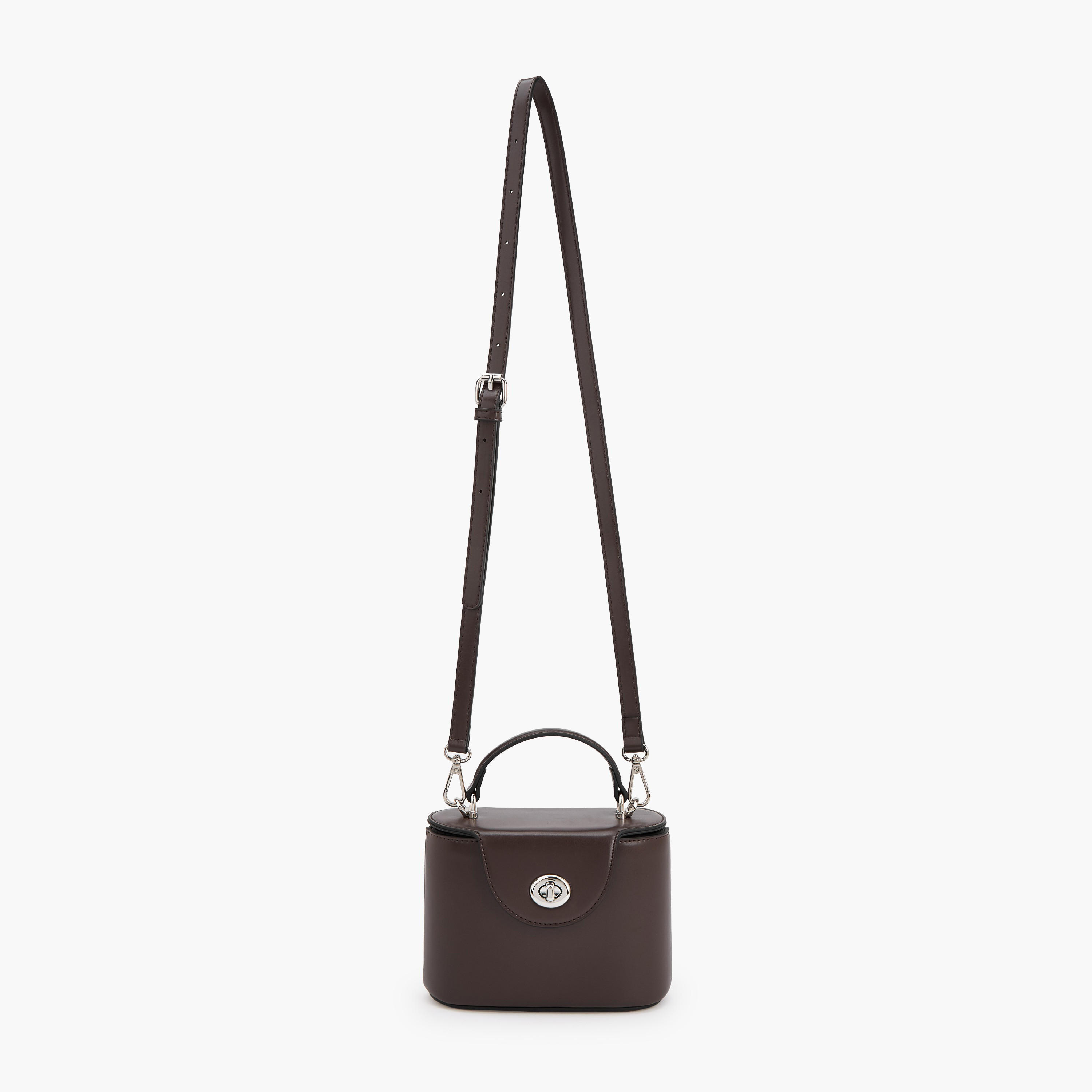 Celeste Solid Crossbody Bag with Twist Lock Closure-women-bagsandwallets-handbags-image-2