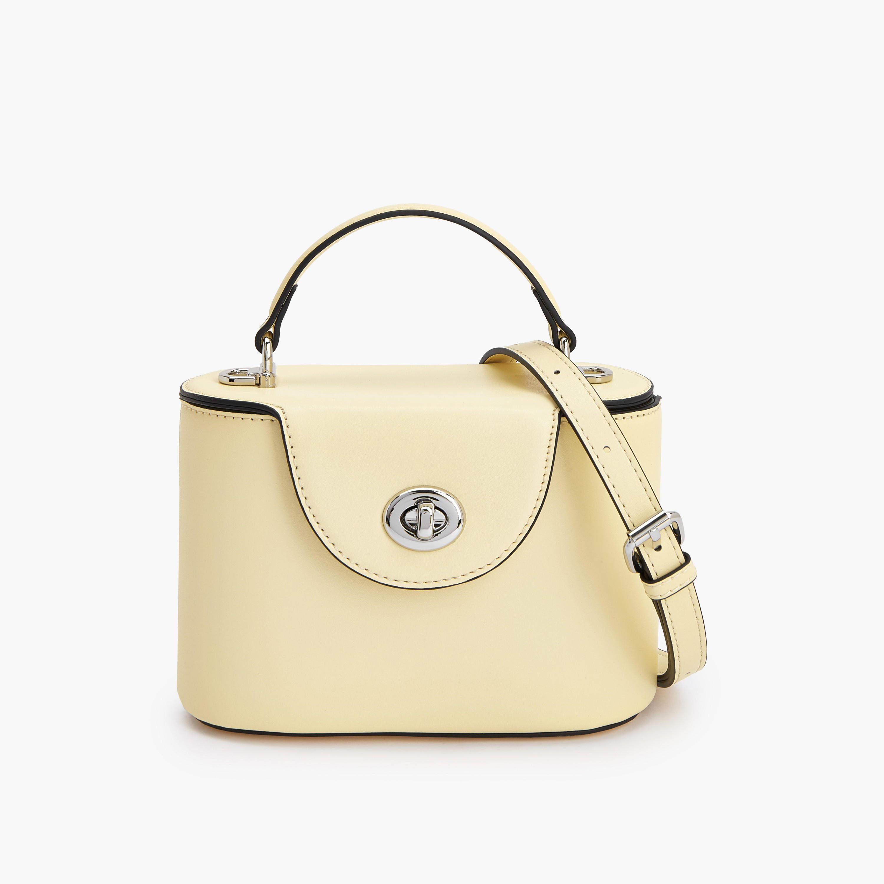 Celeste Solid Crossbody Bag with Twist Lock Closure-women-bagsandwallets-handbags-image-1