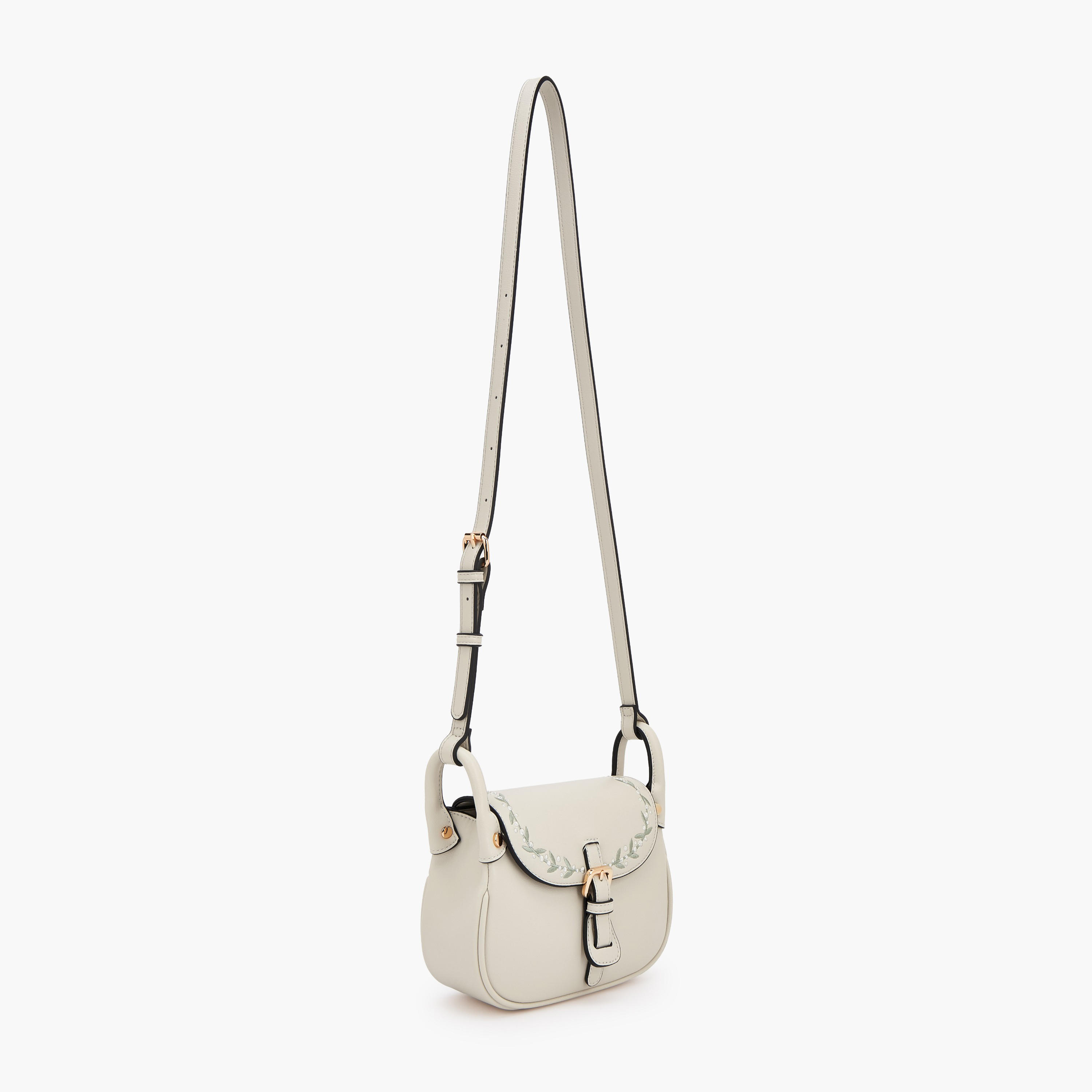 شنطة كروس بودي مطرزة بزر إغلاق من سيليست-women-bagsandwallets-handbags-image-2