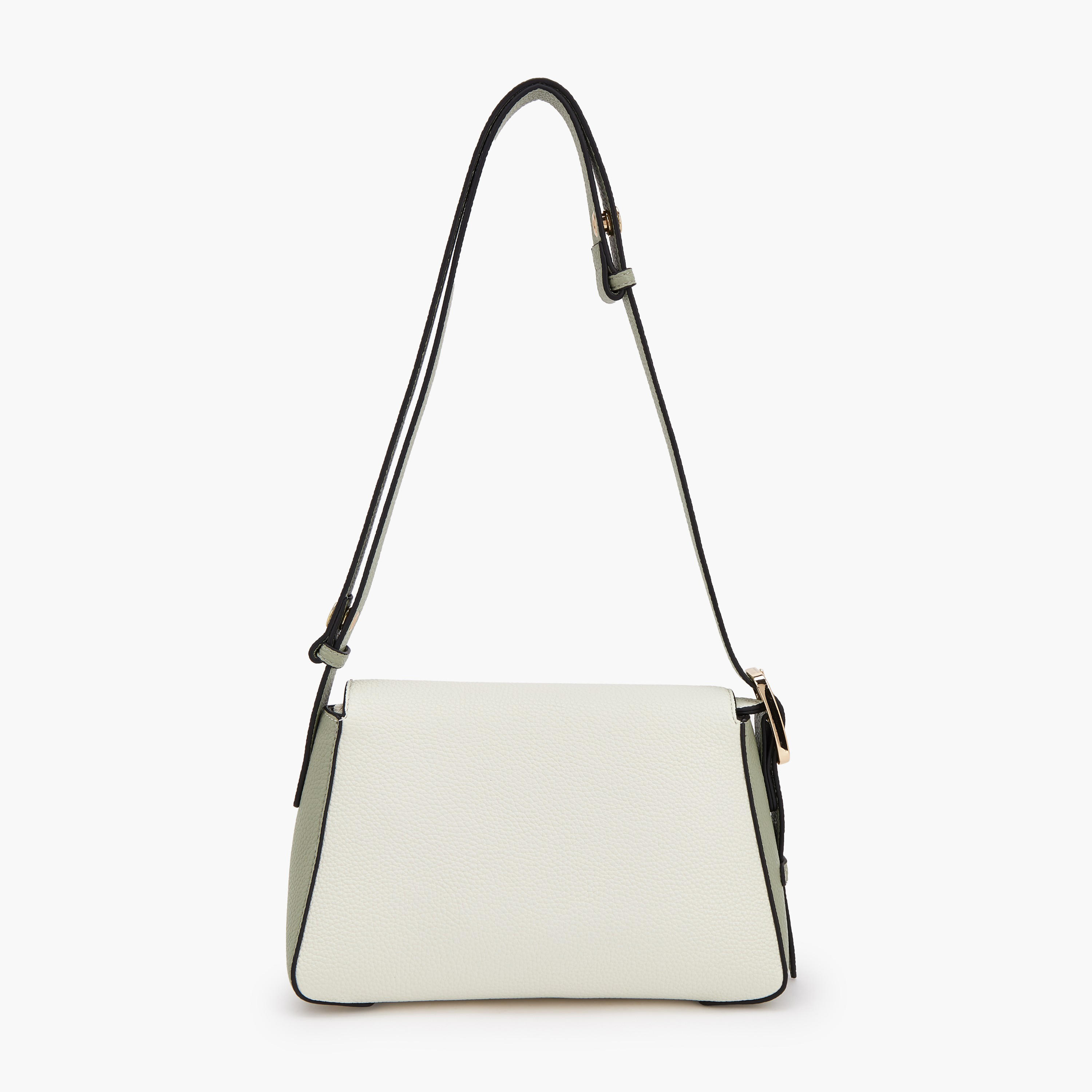 شنطة كتف بارزة الملمس بزر إغلاق من سيليست-women-bagsandwallets-handbags-image-4
