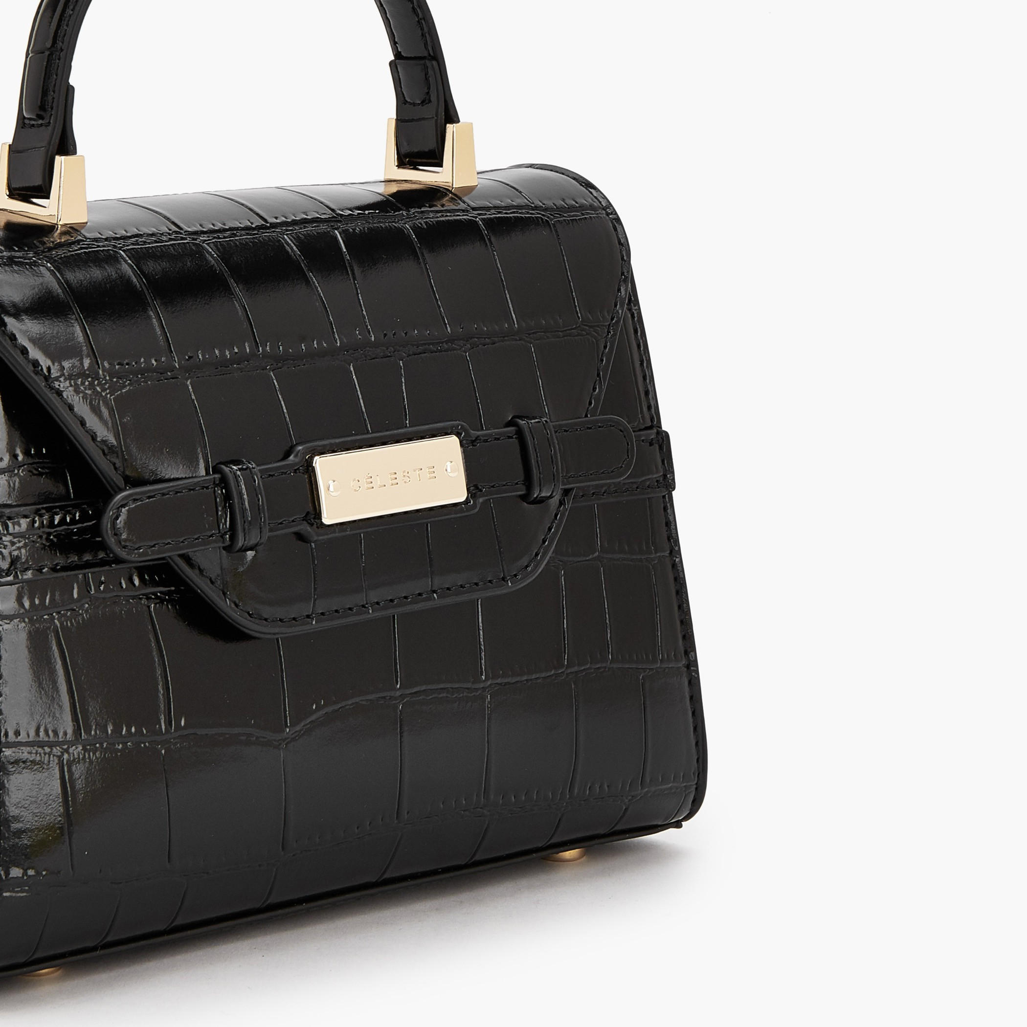 Celeste Textured Satchel Bag with Detachable Strap-women-bagsandwallets-handbags-image-4