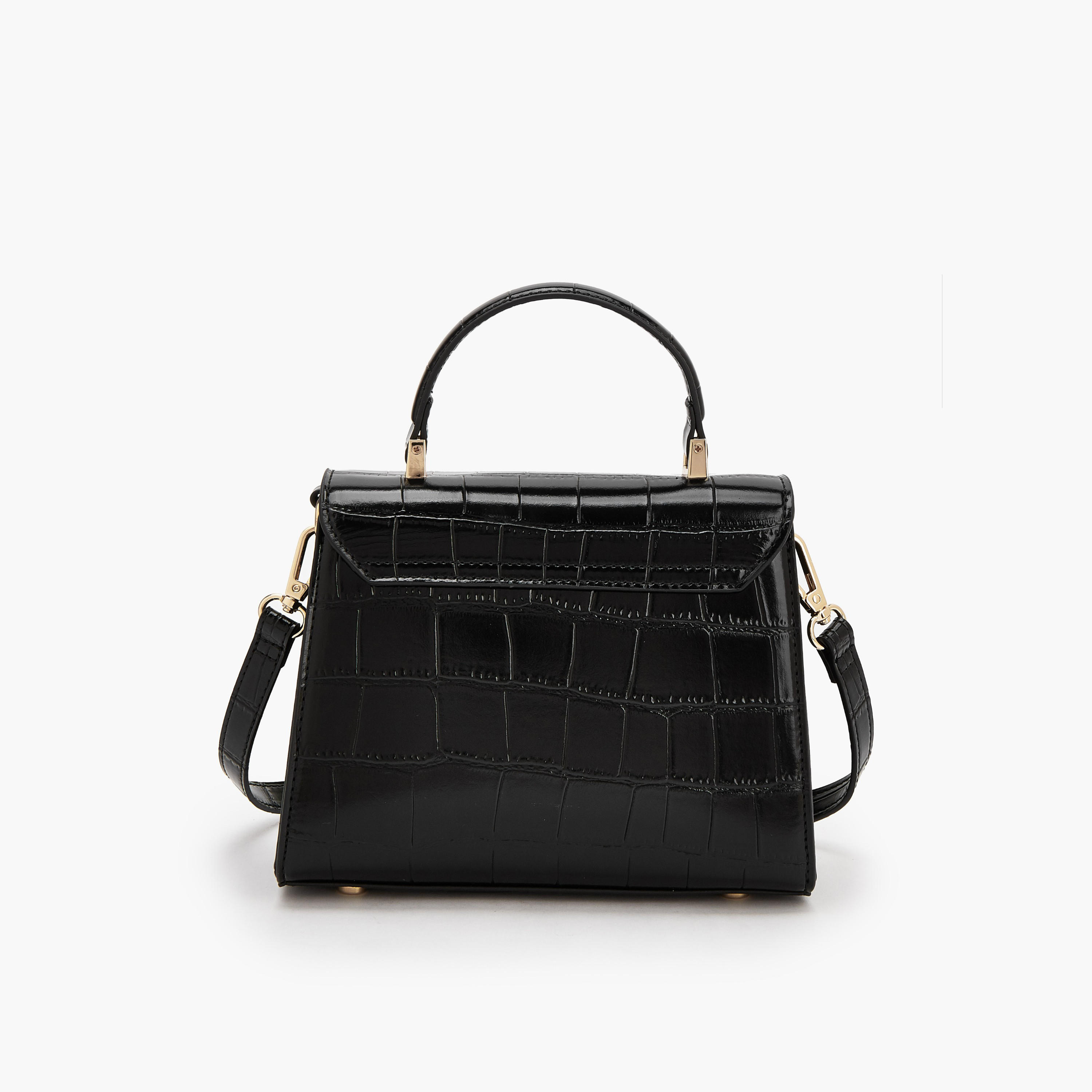 Celeste Textured Satchel Bag with Detachable Strap-women-bagsandwallets-handbags-image-5