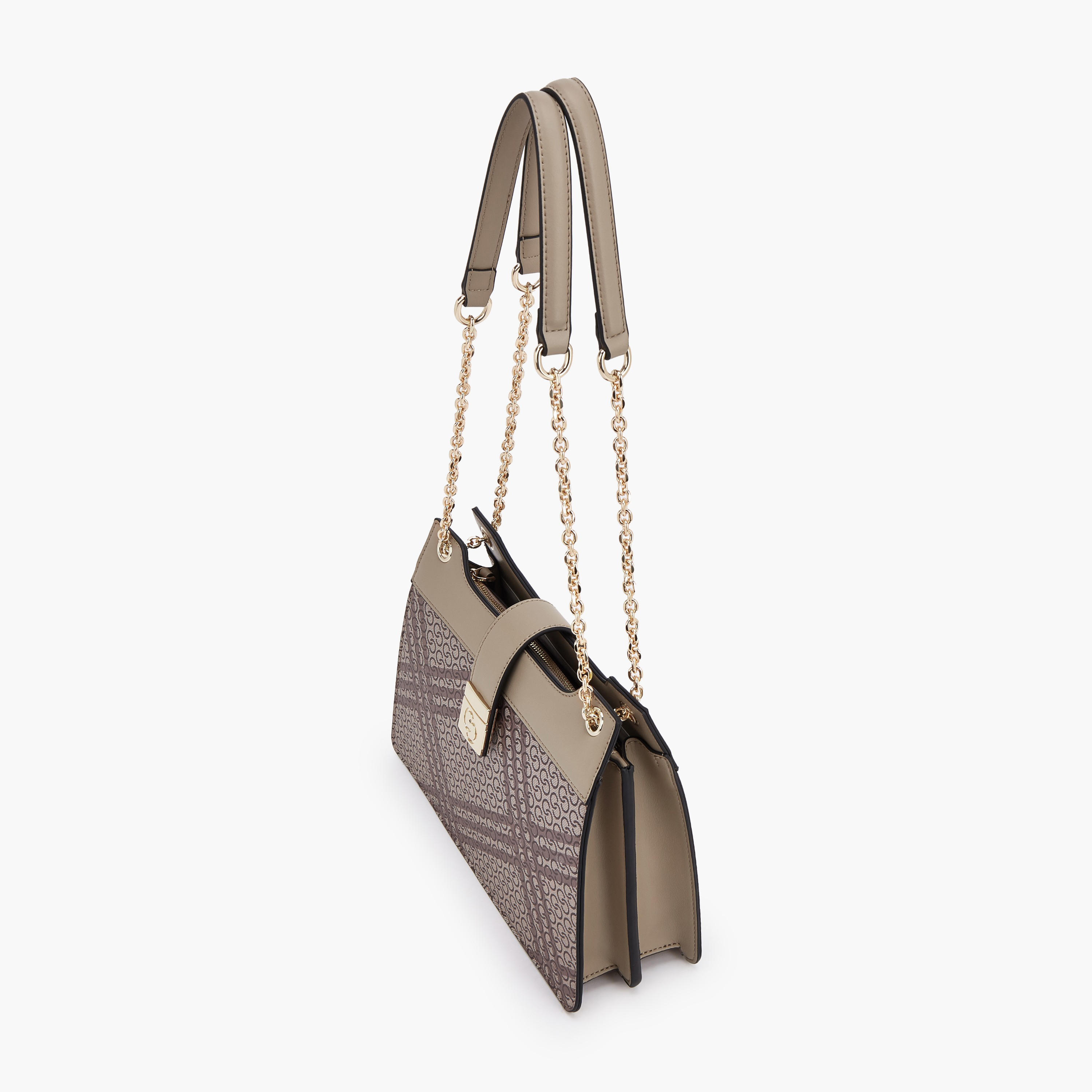 Celeste Printed Shoulder Bag with Chain Detail-women-bagsandwallets-handbags-image-5