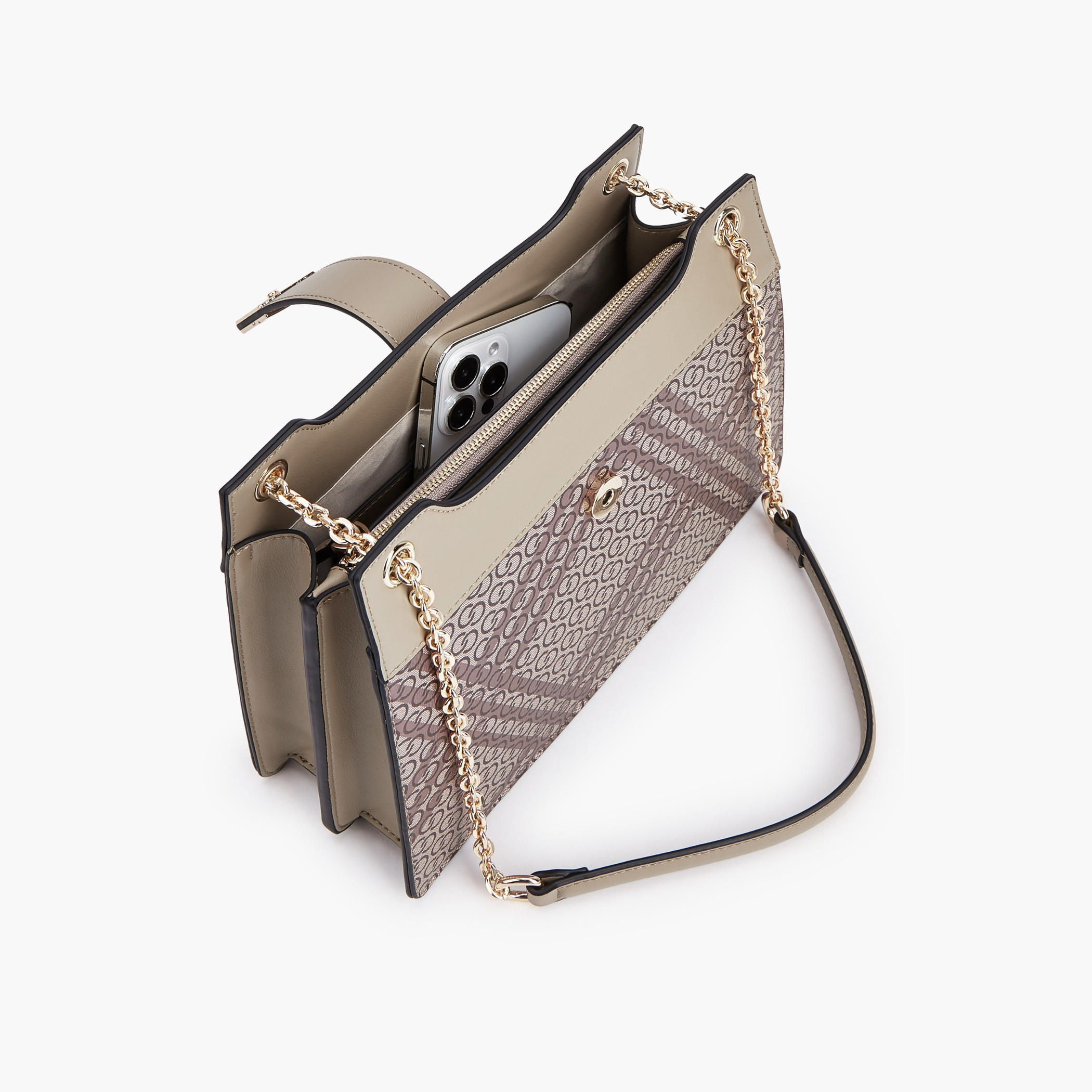 Celeste Printed Shoulder Bag with Chain Detail-women-bagsandwallets-handbags-image-7