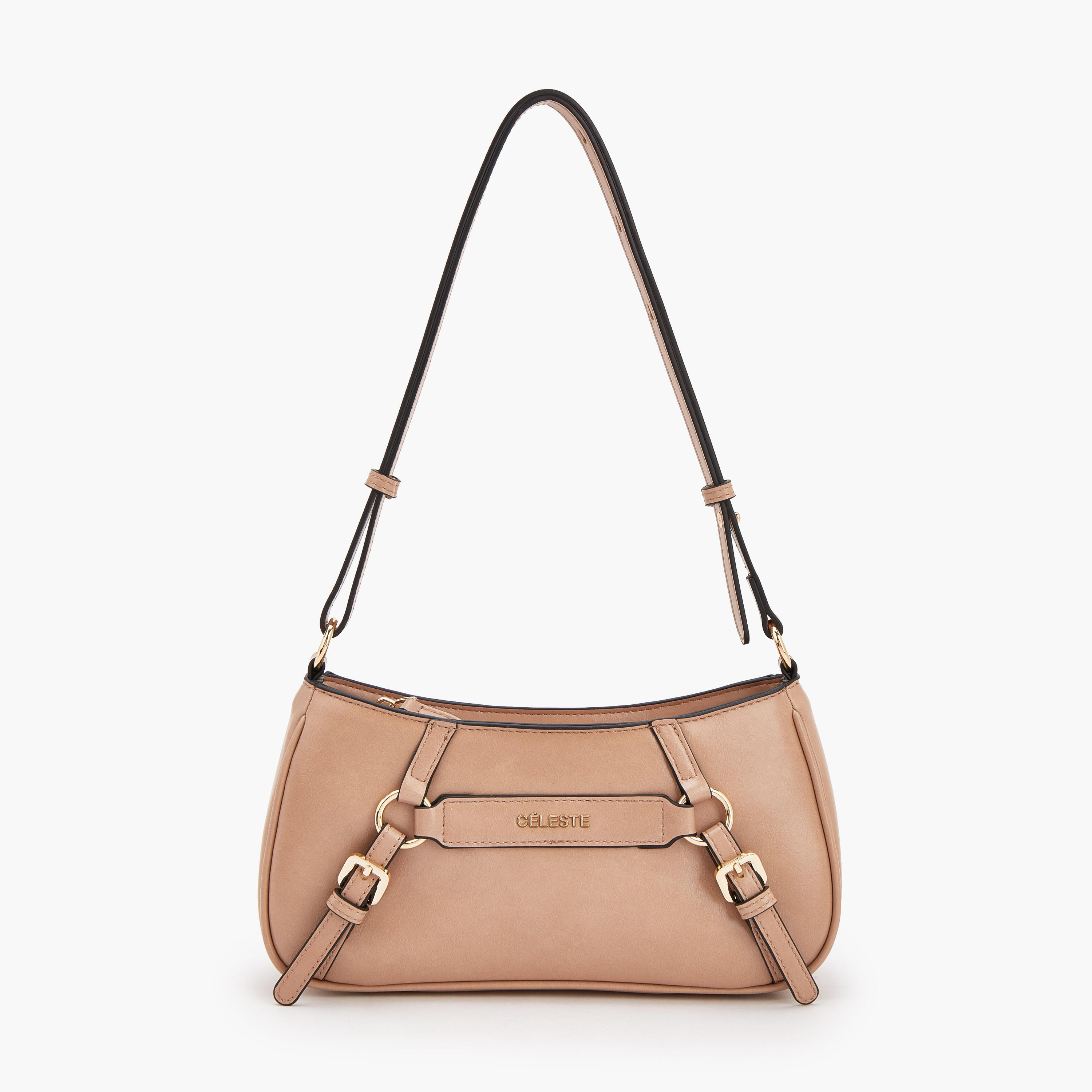 Celeste Buckle Detail Crossbody Bag with Adjustable Strap-women-bagsandwallets-handbags-image-1