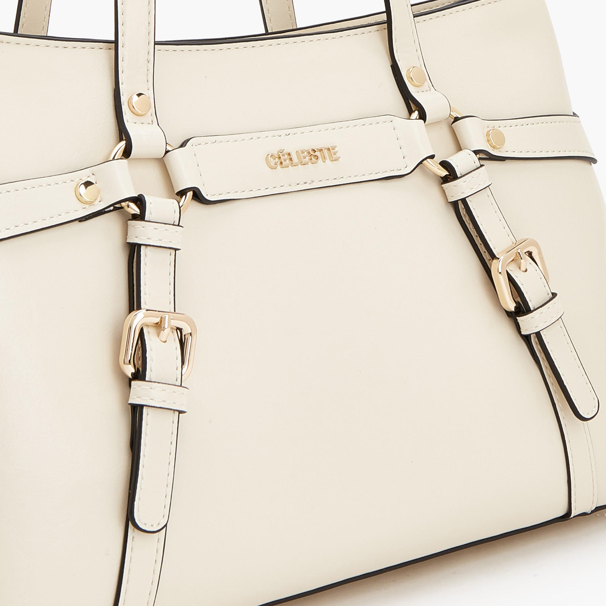 Celeste Buckle Accent Tote Bag with Double Handle-women-bagsandwallets-handbags-image-3
