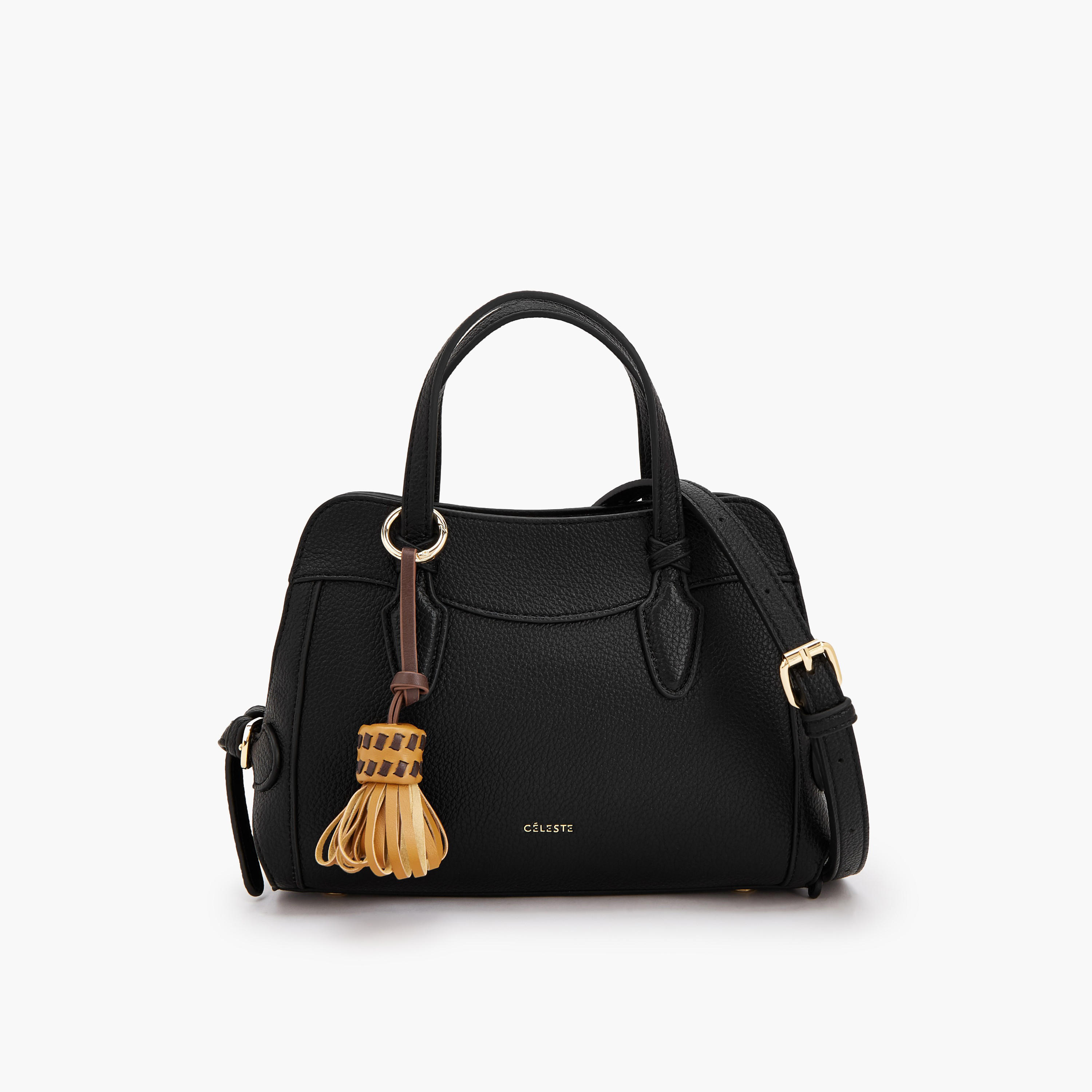 Celeste Textured Crossbody Bag with Tassel Detail-women-bagsandwallets-handbags-image-1