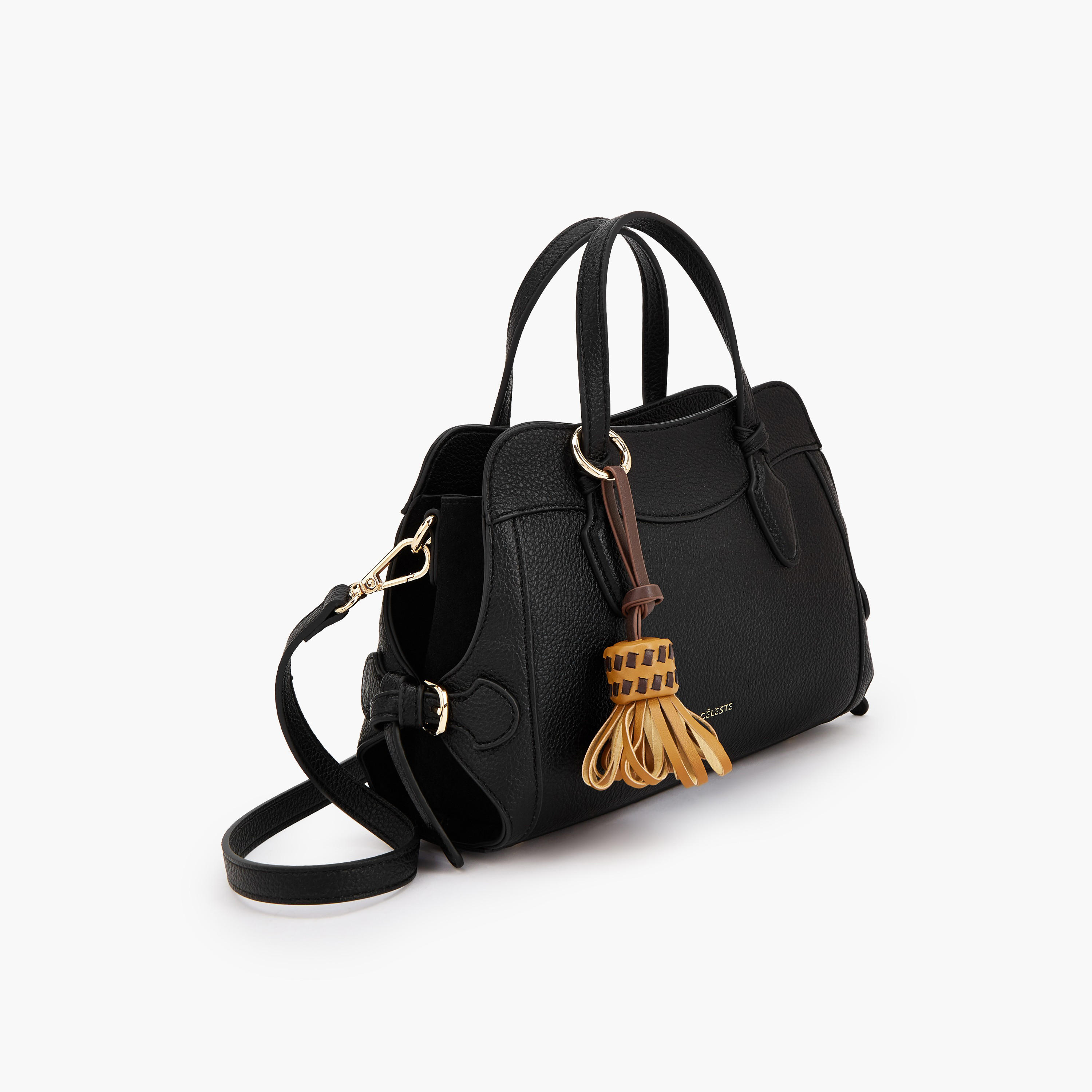 Celeste Textured Crossbody Bag with Tassel Detail-women-bagsandwallets-handbags-image-3