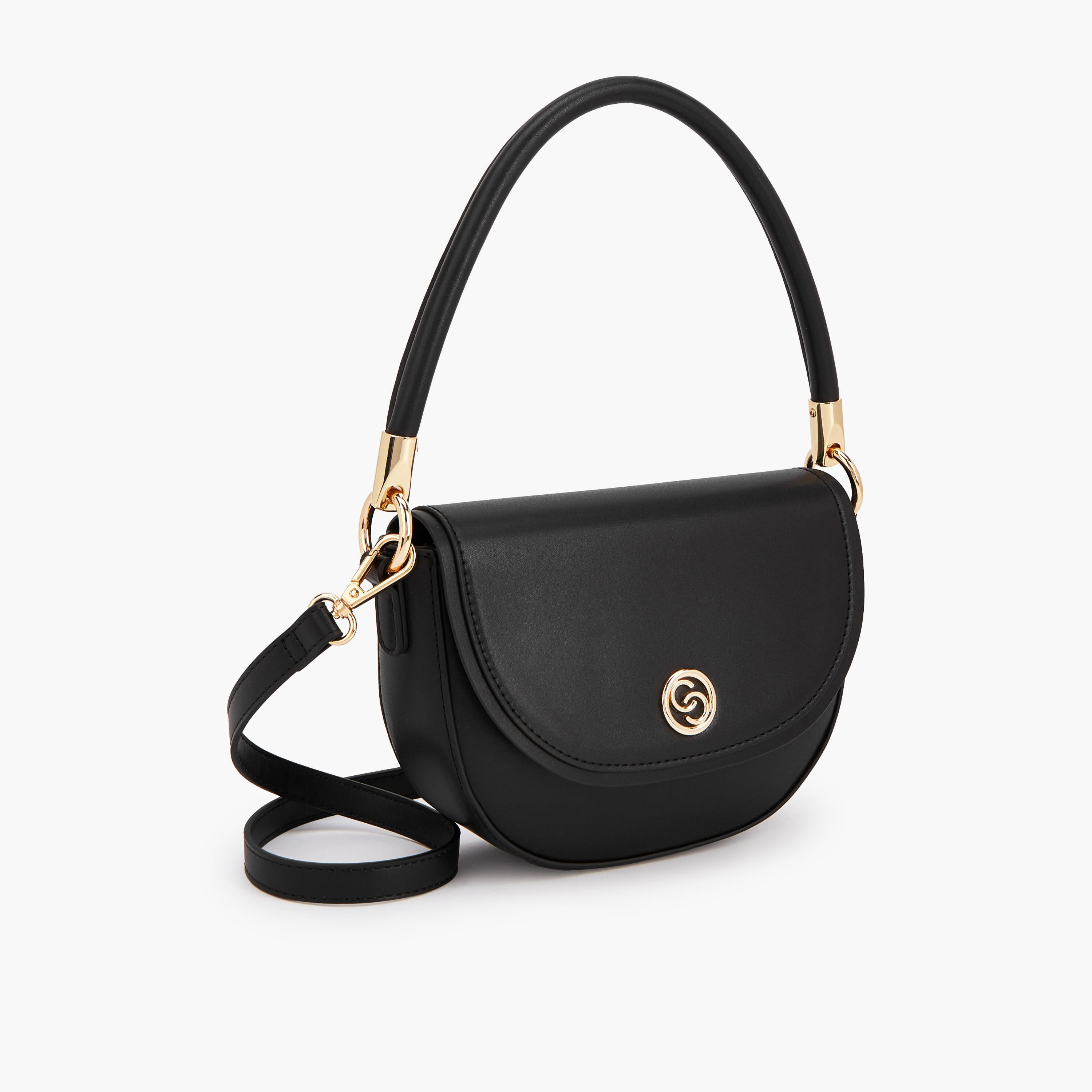 Celeste Textured Crossbody Bag with Button Closure-women-bagsandwallets-handbags-image-4