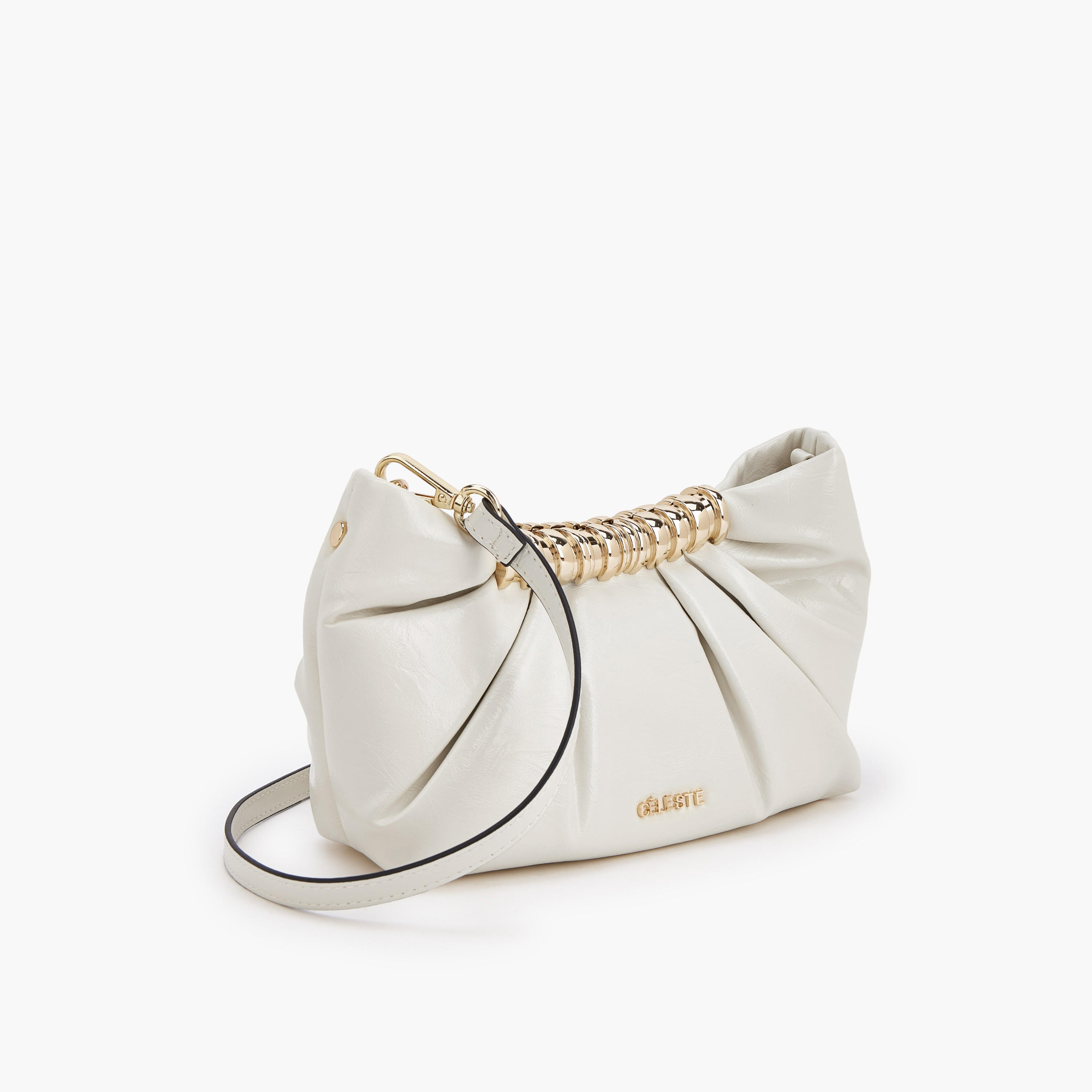 Celeste Pleated Sling Bag with Button Closure-women-bagsandwallets-handbags-image-4