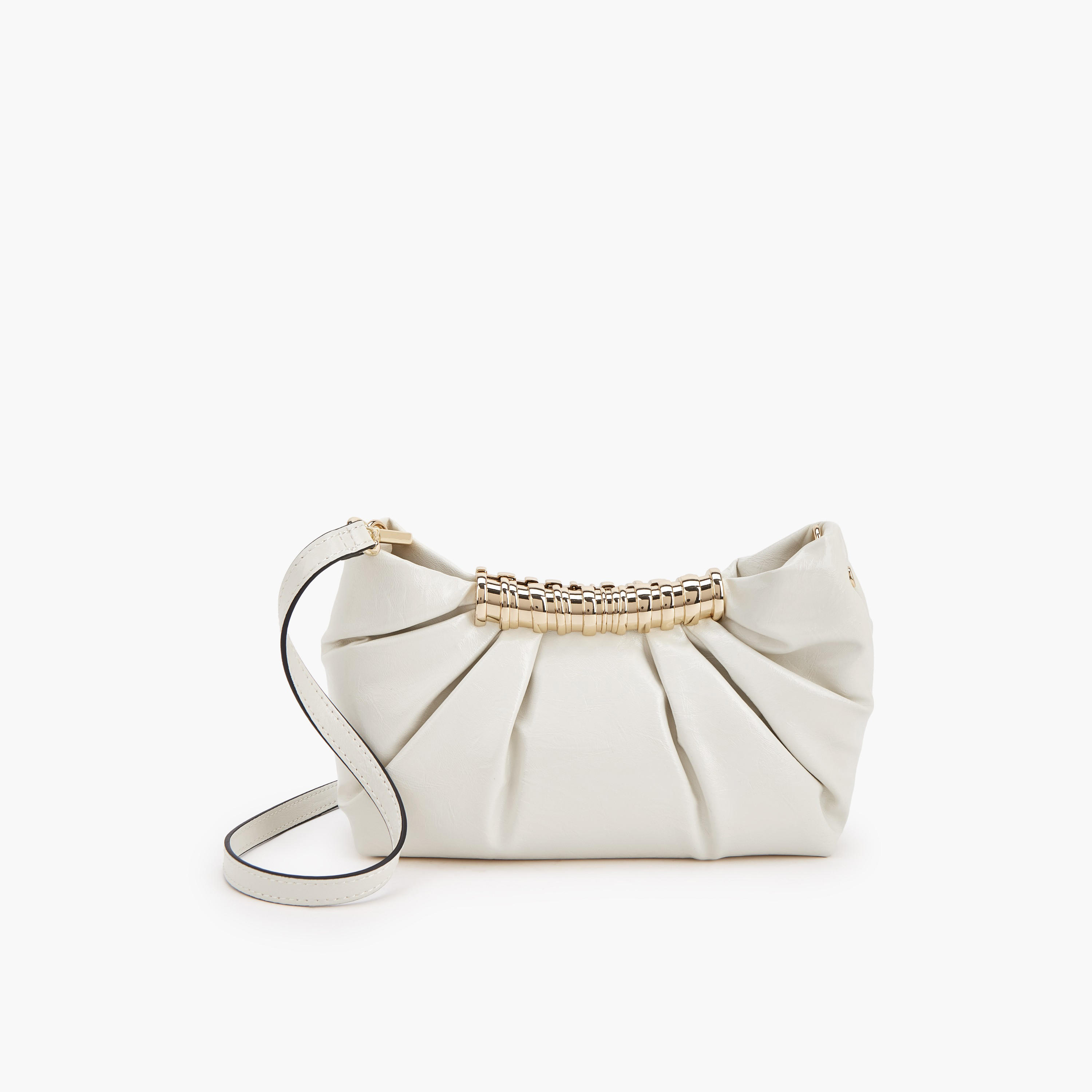 Celeste Pleated Sling Bag with Button Closure-women-bagsandwallets-handbags-image-5
