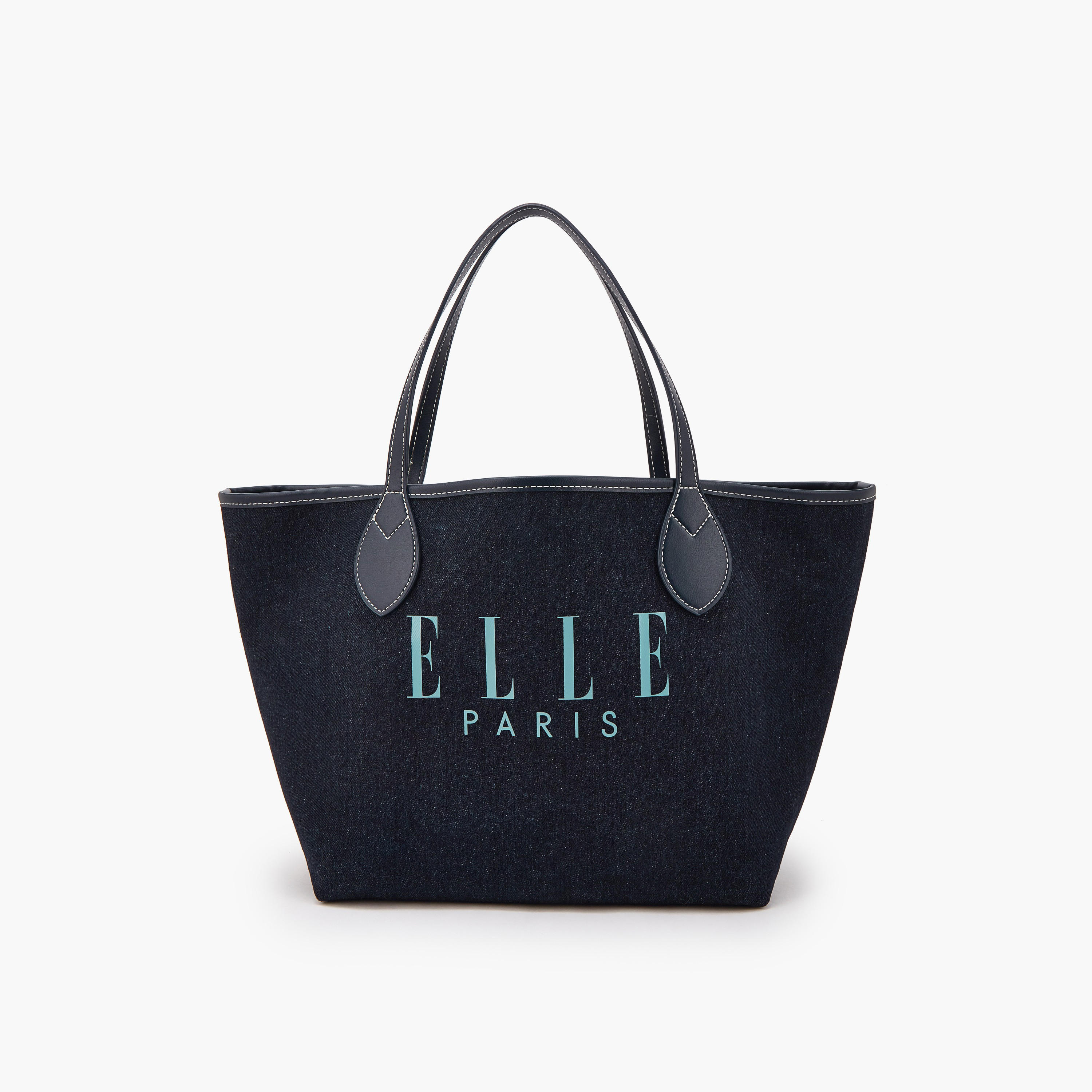 شنطة توتي دينم بطبعات مع شنطة صغيرة من إيل-women-bagsandwallets-handbags-image-1