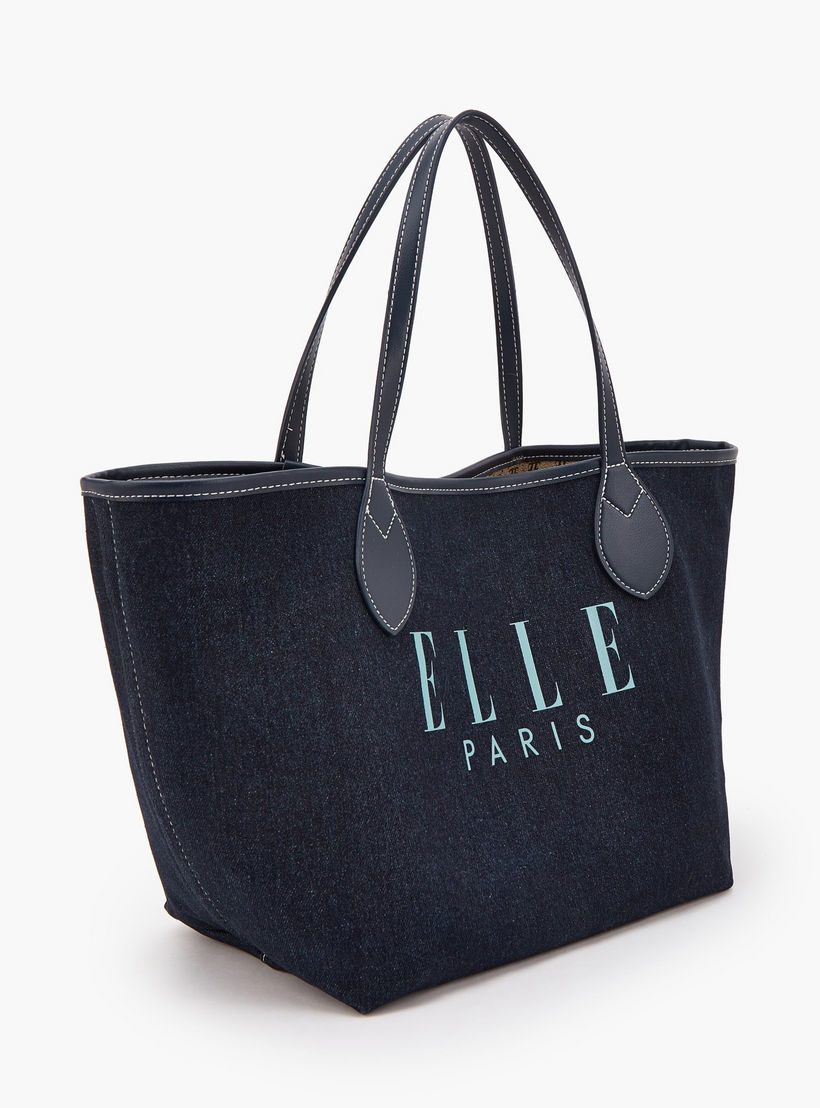 شنطة توتي دينم بطبعات مع شنطة صغيرة من إيل-women-bagsandwallets-handbags-image-2