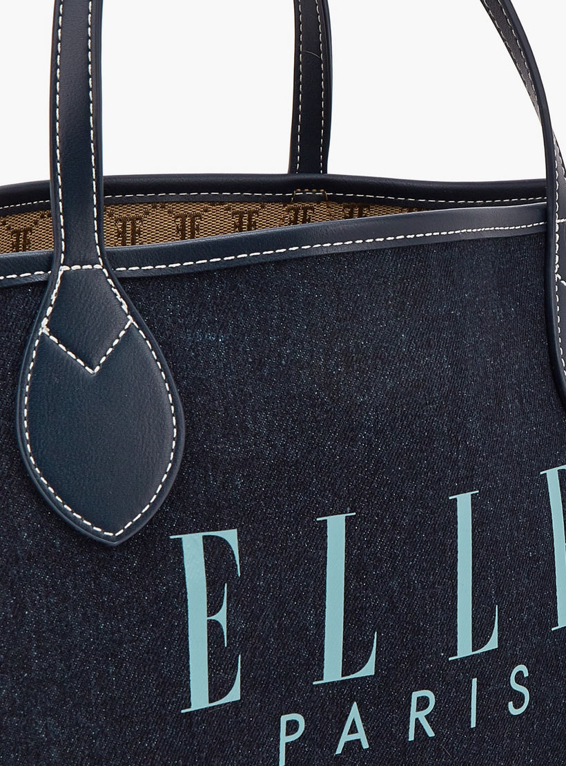 شنطة توتي دينم بطبعات مع شنطة صغيرة من إيل-women-bagsandwallets-handbags-image-3
