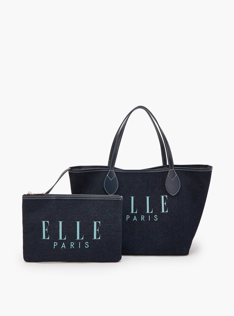 شنطة توتي دينم بطبعات مع شنطة صغيرة من إيل-women-bagsandwallets-handbags-image-5