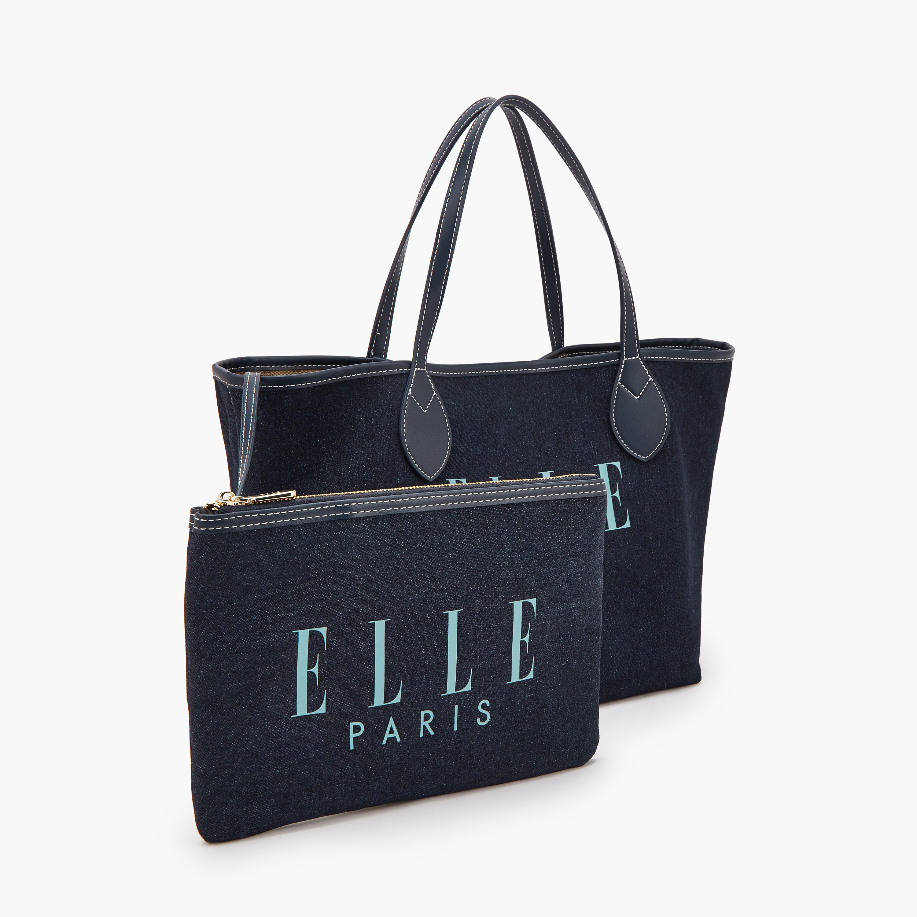 شنطة توتي دينم بطبعات مع شنطة صغيرة من إيل-women-bagsandwallets-handbags-image-6