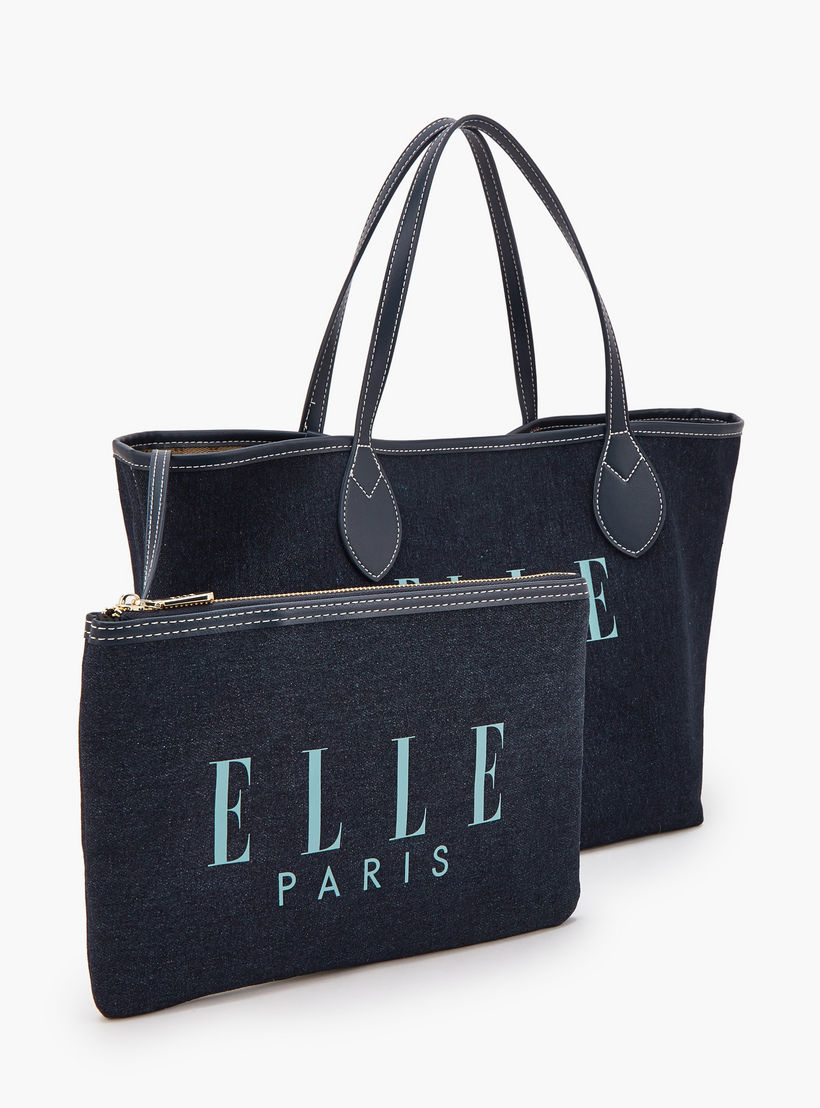 شنطة توتي دينم بطبعات مع شنطة صغيرة من إيل-women-bagsandwallets-handbags-image-6
