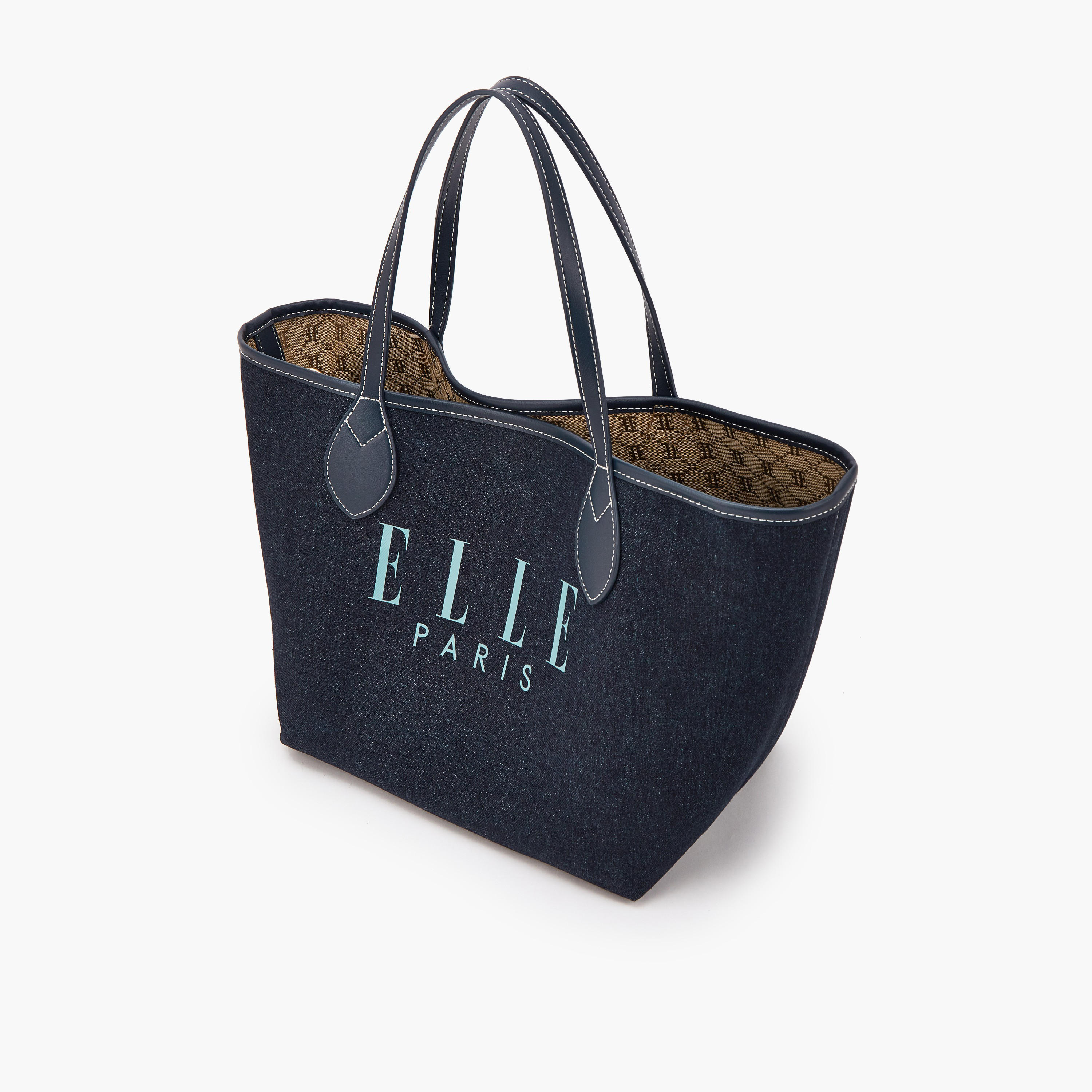 شنطة توتي دينم بطبعات مع شنطة صغيرة من إيل-women-bagsandwallets-handbags-image-7