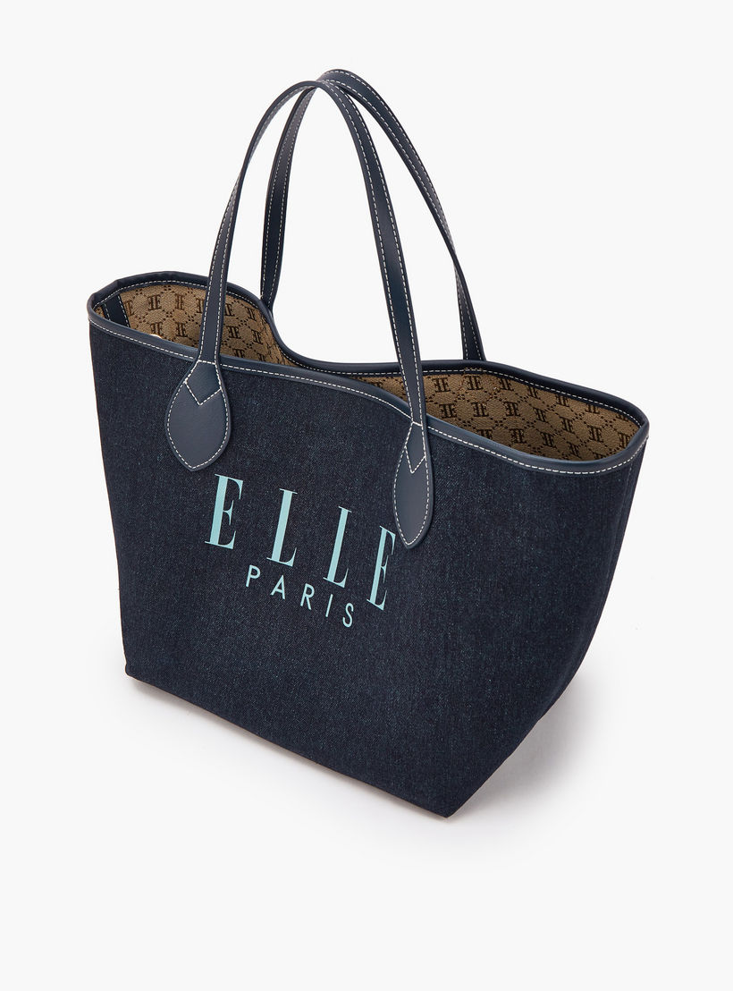 شنطة توتي دينم بطبعات مع شنطة صغيرة من إيل-women-bagsandwallets-handbags-image-7