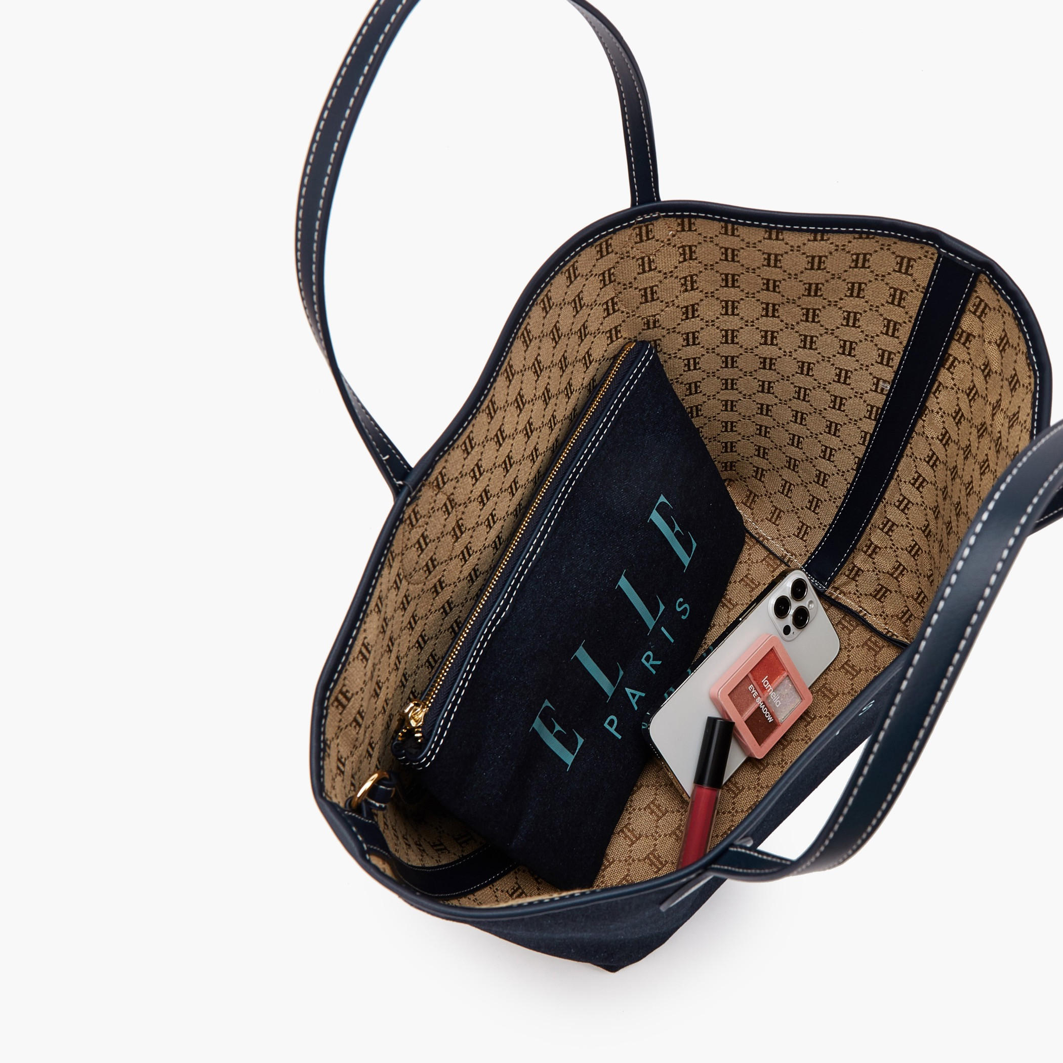شنطة توتي دينم بطبعات مع شنطة صغيرة من إيل-women-bagsandwallets-handbags-image-9