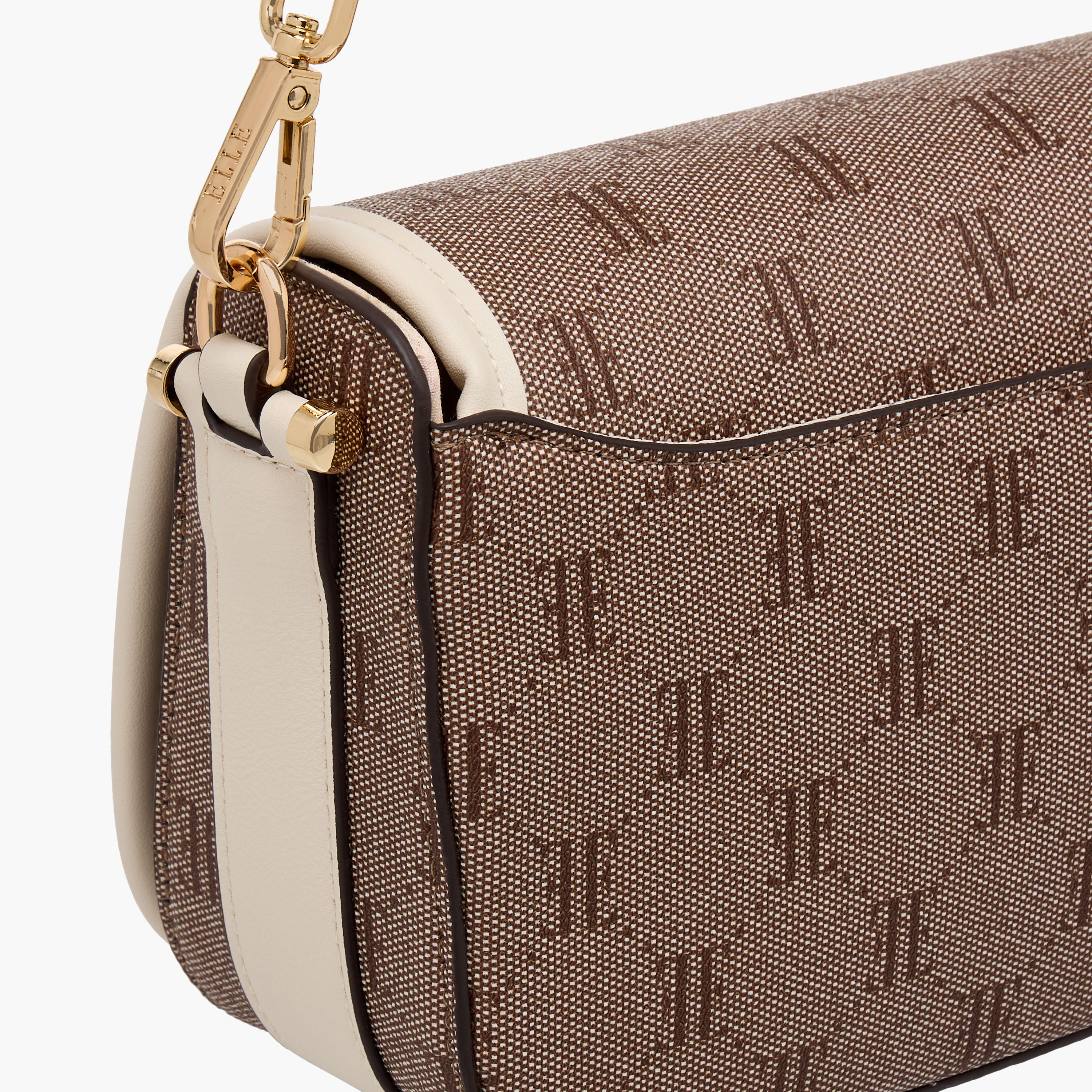 Elle Monogram Texture Crossbody Bag with Detachable Strap-women-bagsandwallets-handbags-image-5