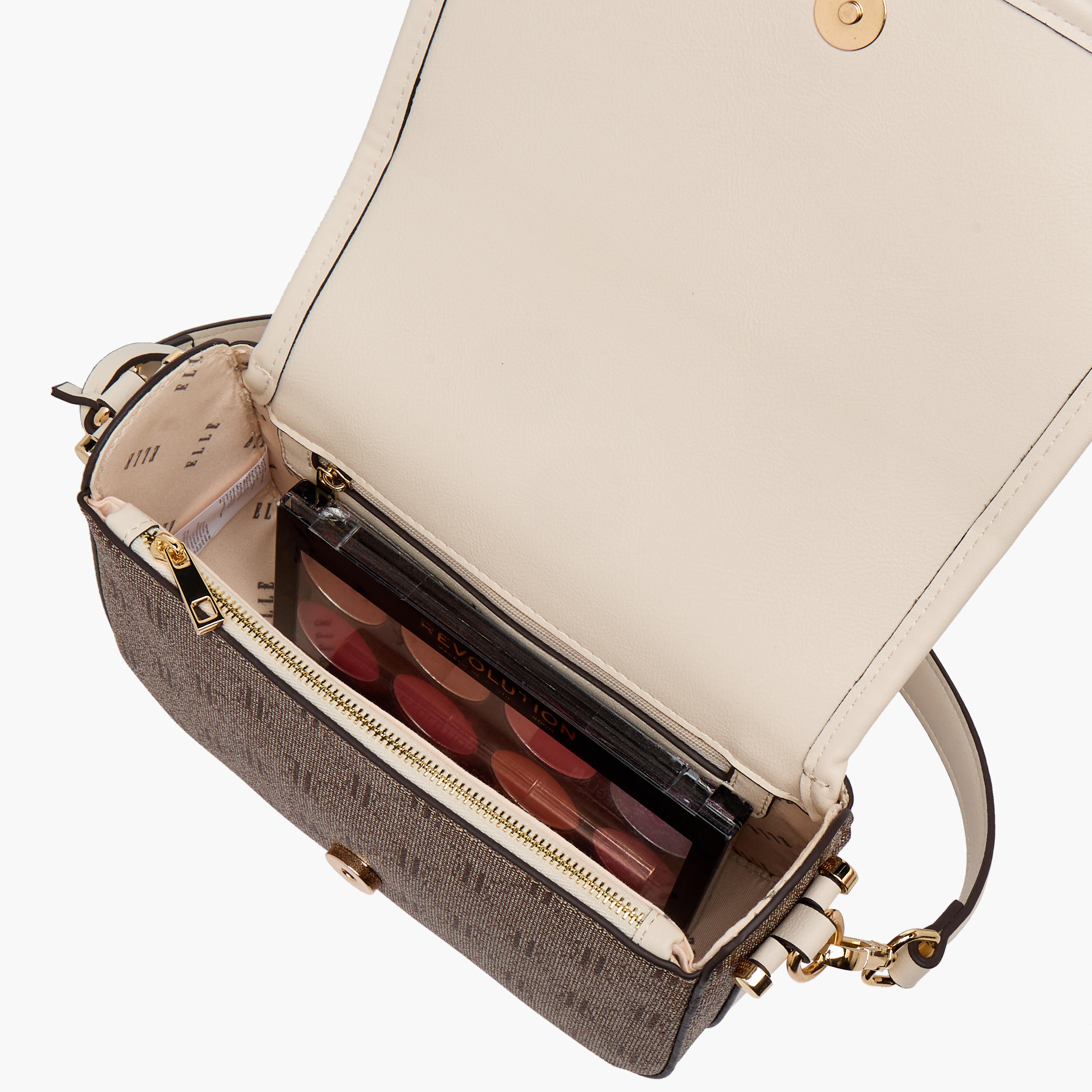 Elle Monogram Texture Crossbody Bag with Detachable Strap-women-bagsandwallets-handbags-image-7