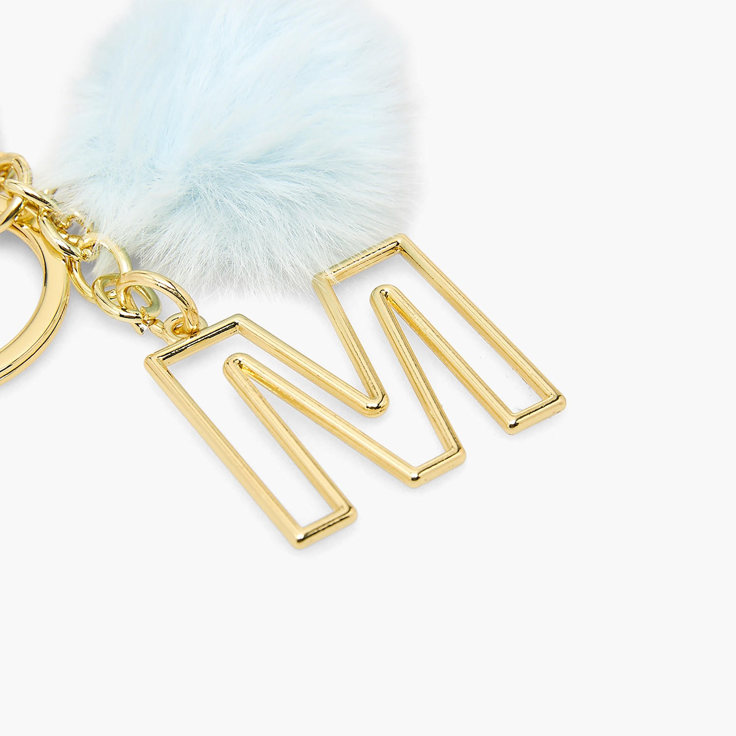 Keychain with Initial 'M' Charm-girls-accessories-keyringsandbagcharms-image-3
