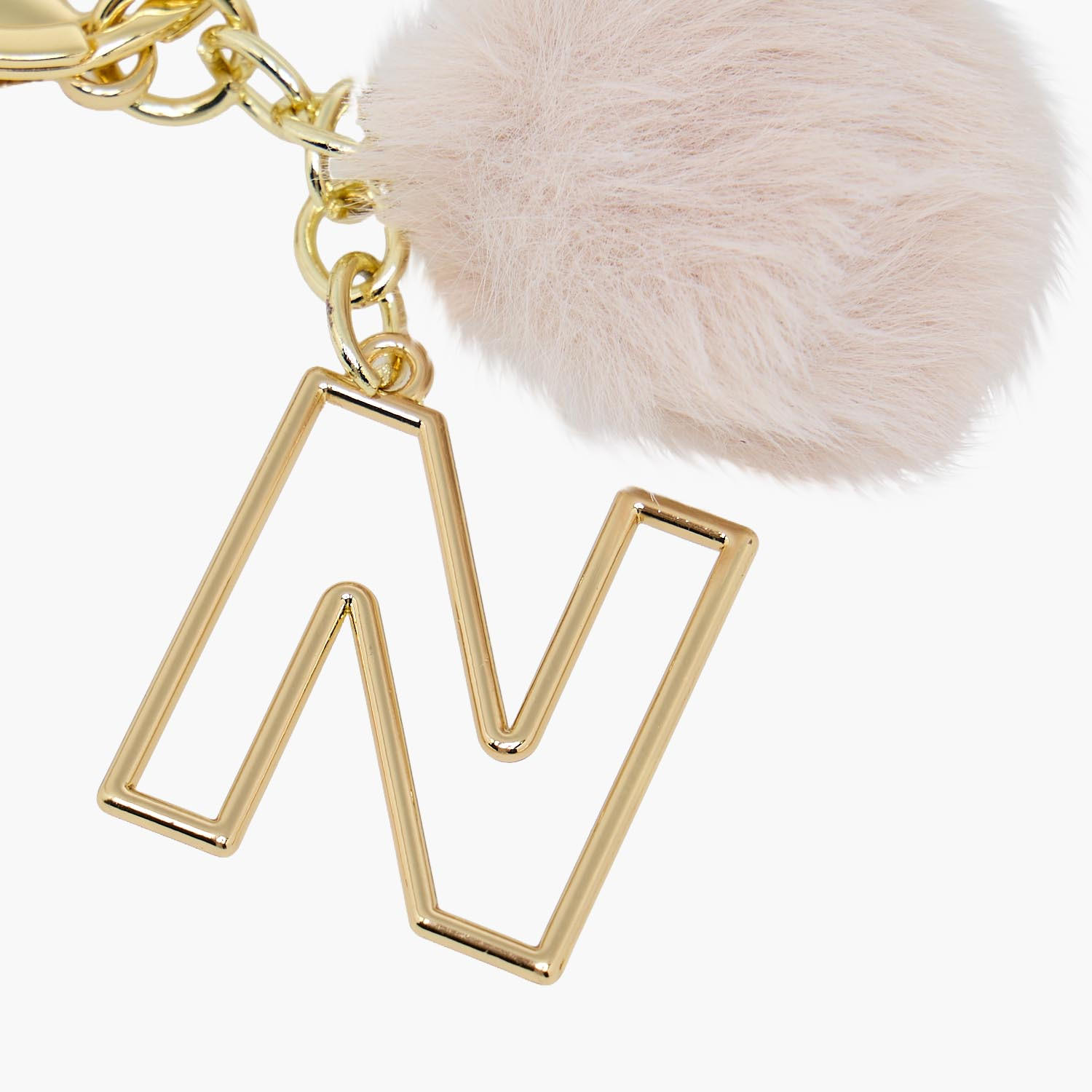 سلسلة مفاتيح بحرف N وزينة بوم بوم-girls-accessories-keyringsandbagcharms-image-3