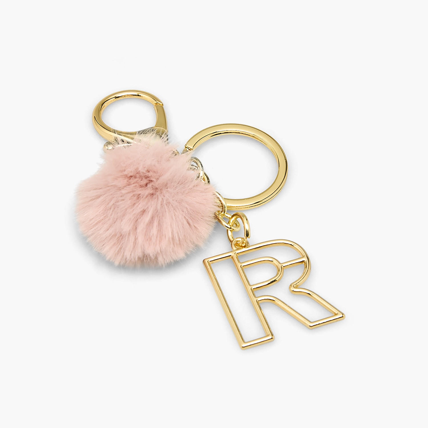 Keychain with Initial R Accent-girls-accessories-keyringsandbagcharms-image-2