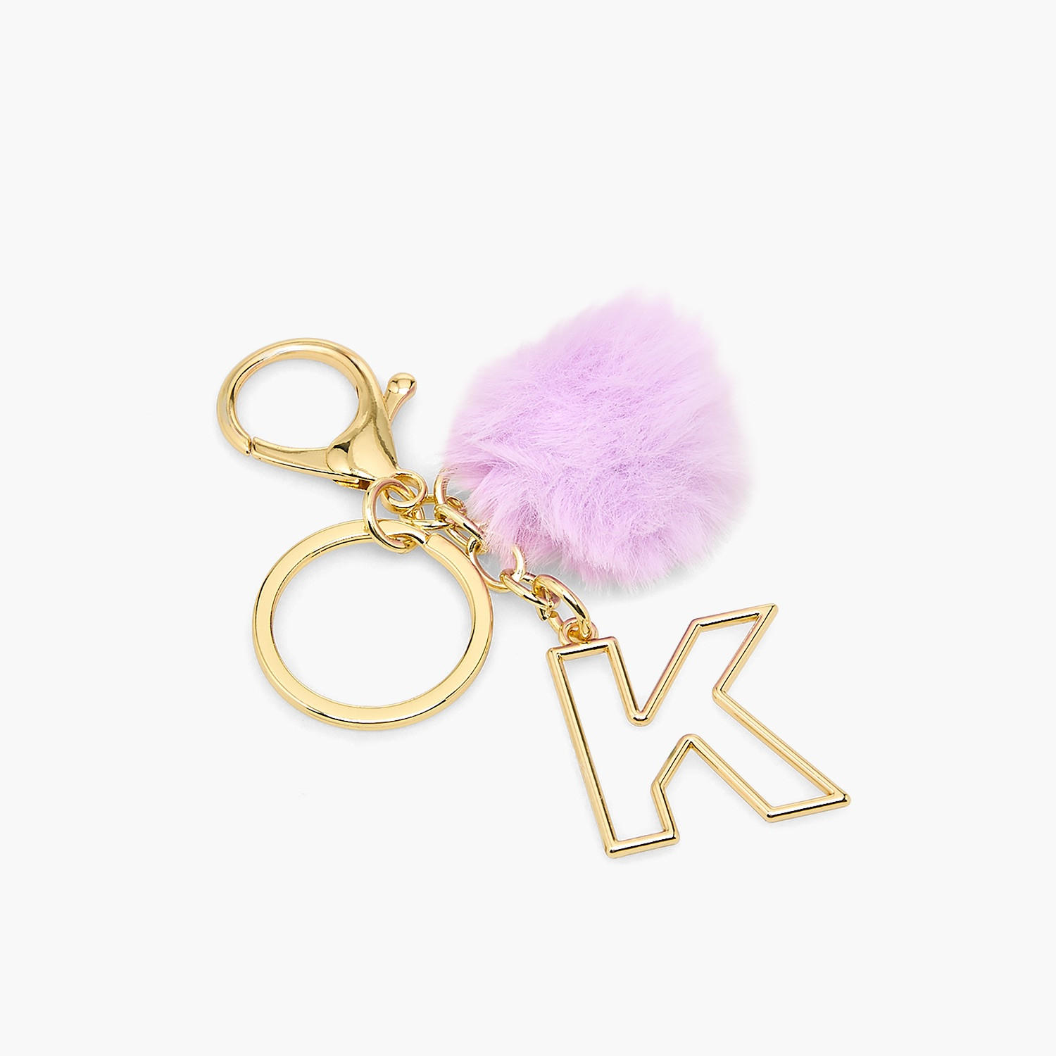 Keychain with Initial K Accent-girls-accessories-keyringsandbagcharms-image-2