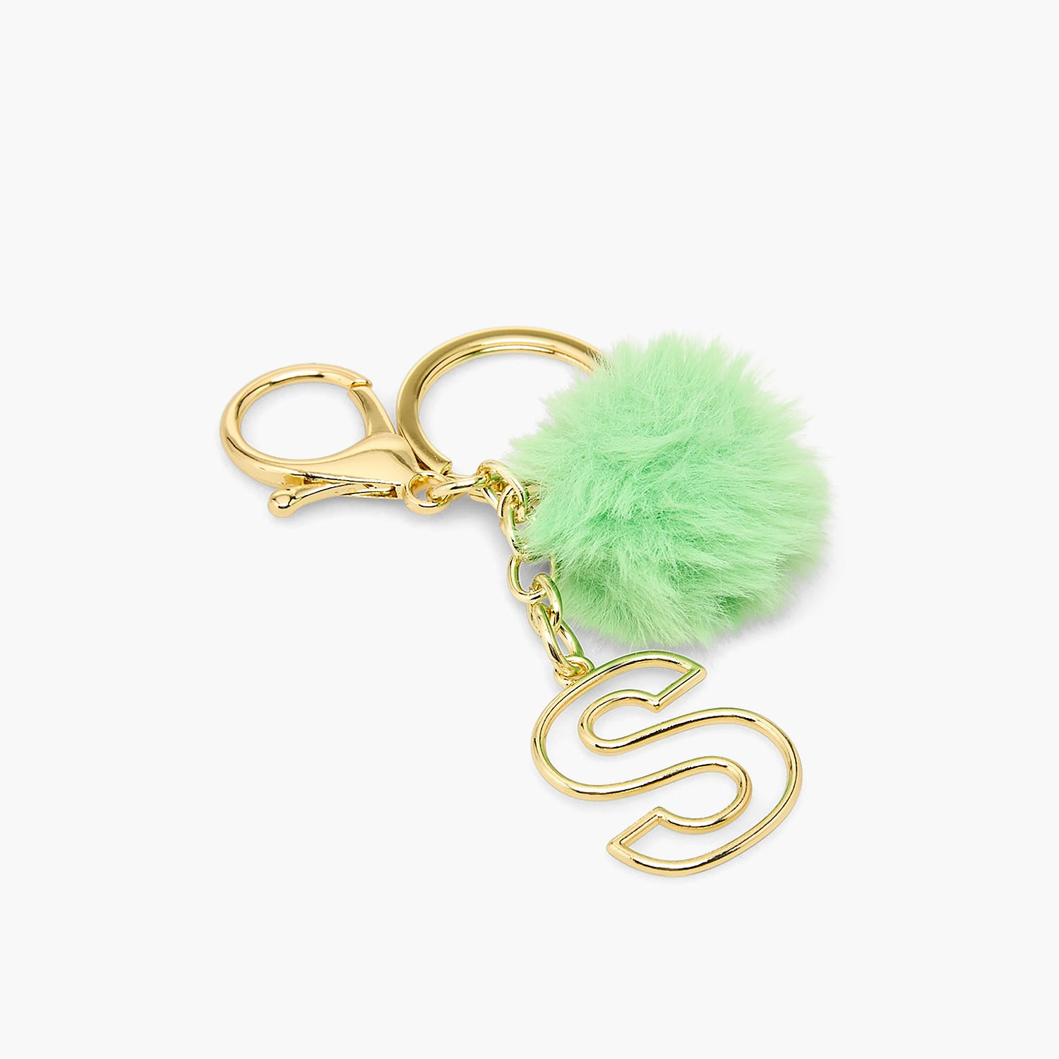 Keychain with Initial 'S Charm-girls-accessories-keyringsandbagcharms-image-2