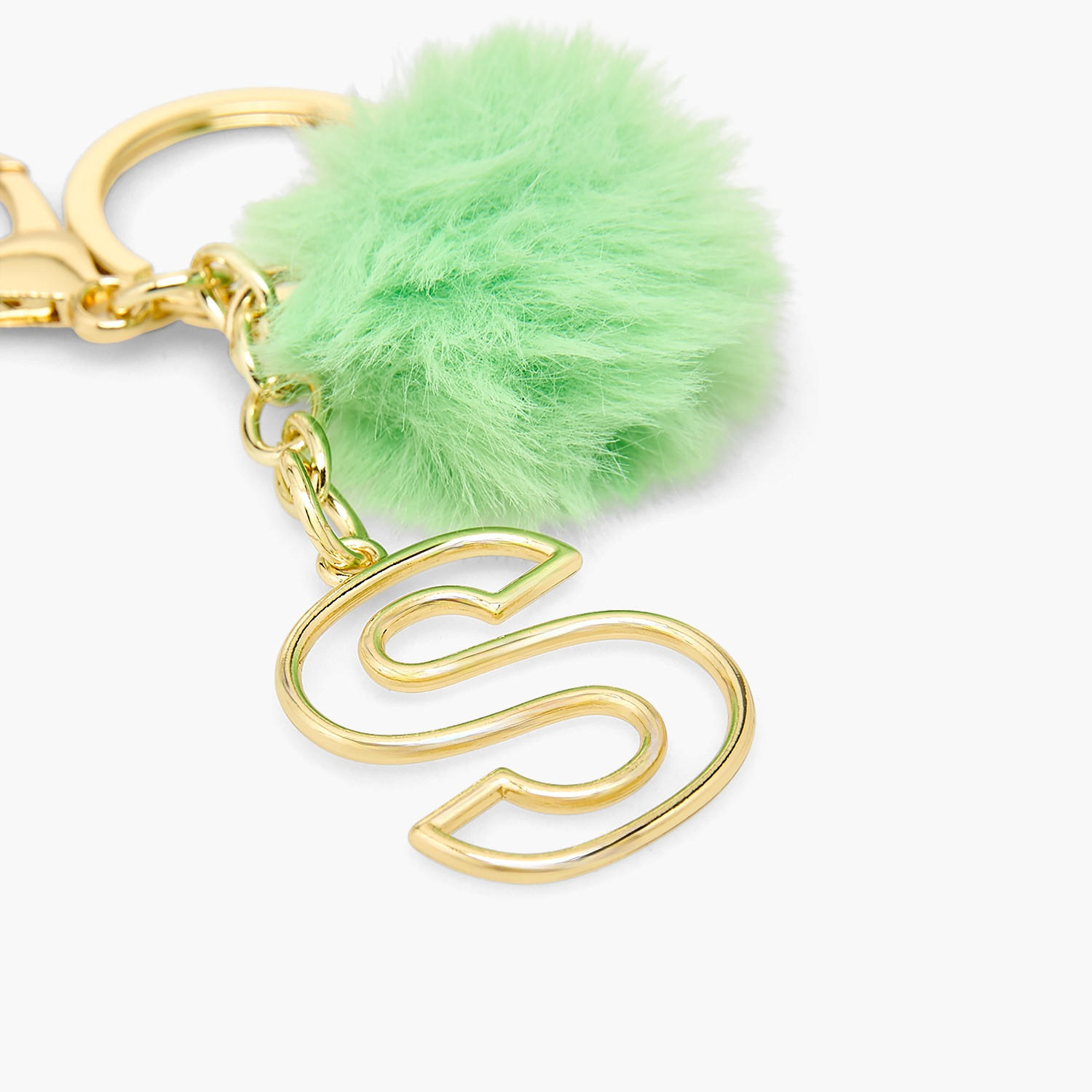 Keychain with Initial 'S Charm-girls-accessories-keyringsandbagcharms-image-3