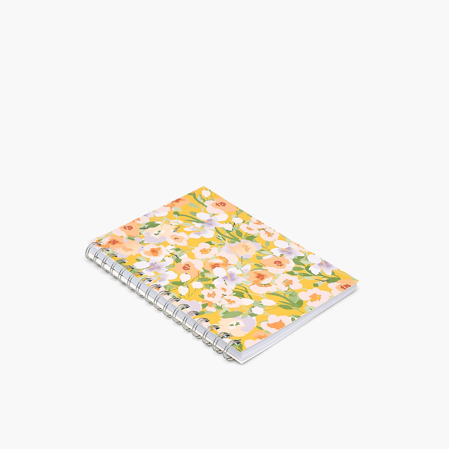 Floral Print Notebook with Spiral Binding-school-stationery-notebooks-image-2
