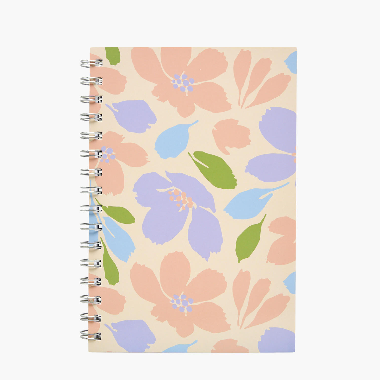 Floral Notebook with Spiral Binding-school-stationery-notebooks-image-1