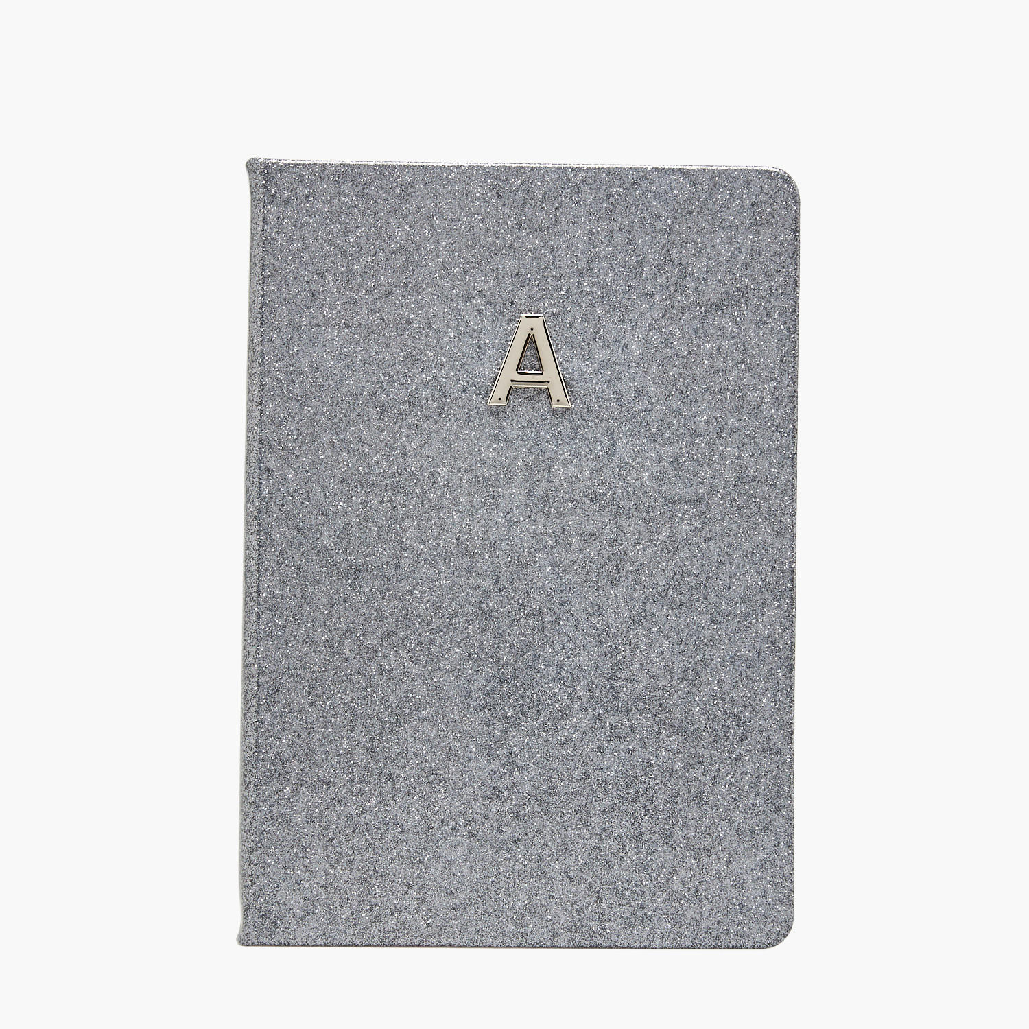 Initial A Glitter Design Hardcover Notebook-school-stationery-notebooks-image-1