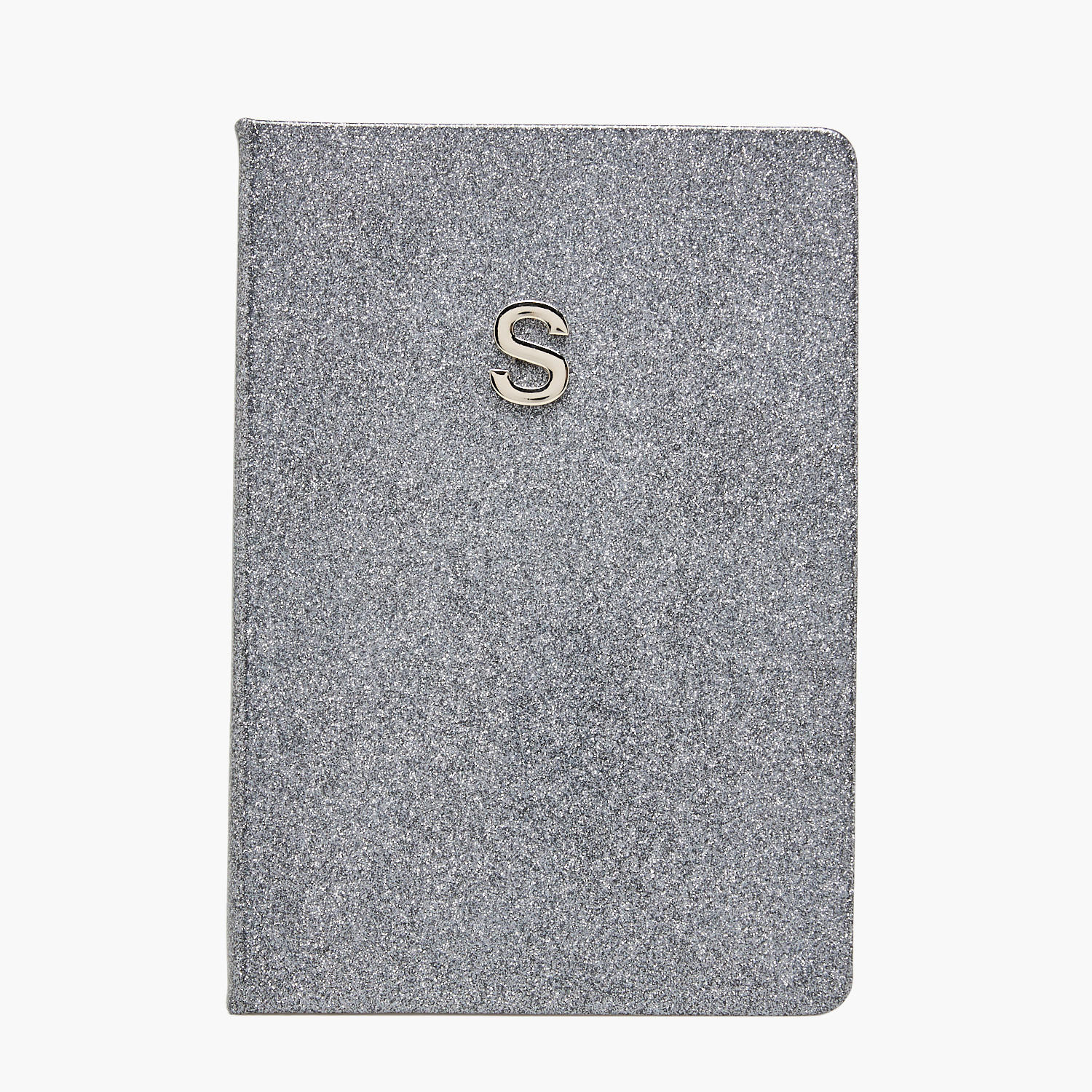Initial S Glitter Design Hardcover Notebook-school-stationery-notebooks-image-1