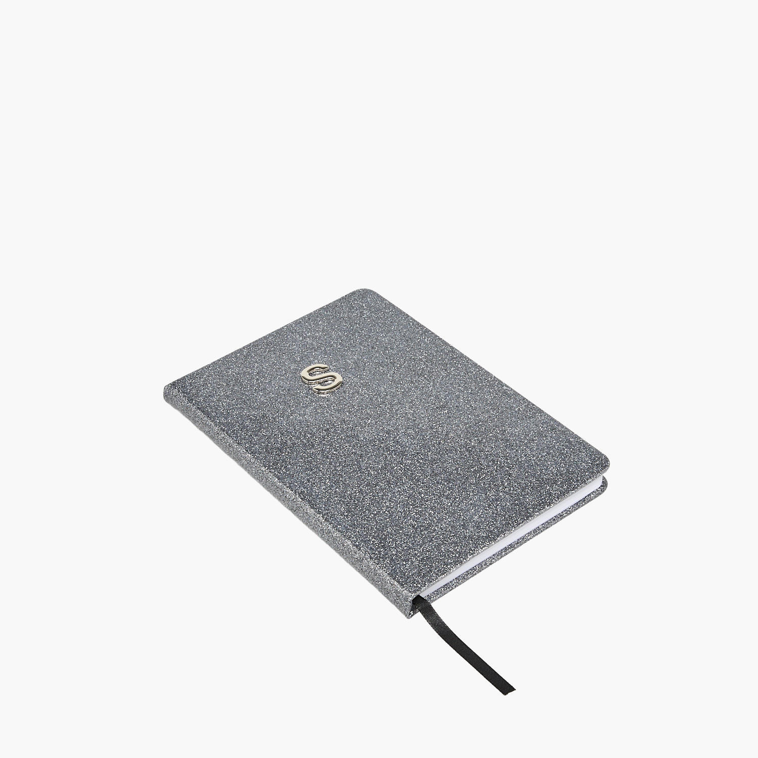 Initial S Glitter Design Hardcover Notebook-school-stationery-notebooks-image-2