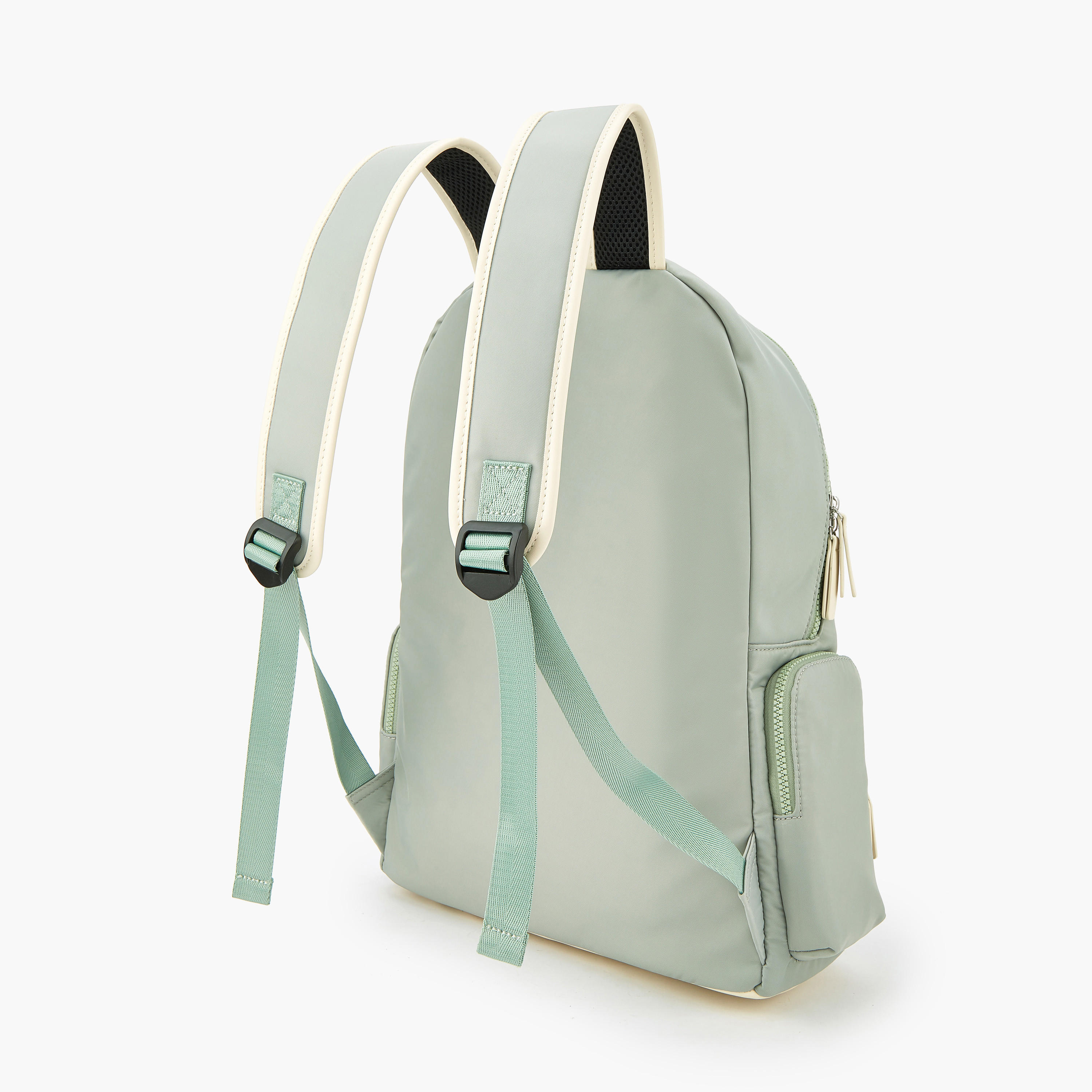 Lee Cooper Logo Print Polyester Backpack with Adjustable Straps-women-bagsandwallets-backpacks-image-5
