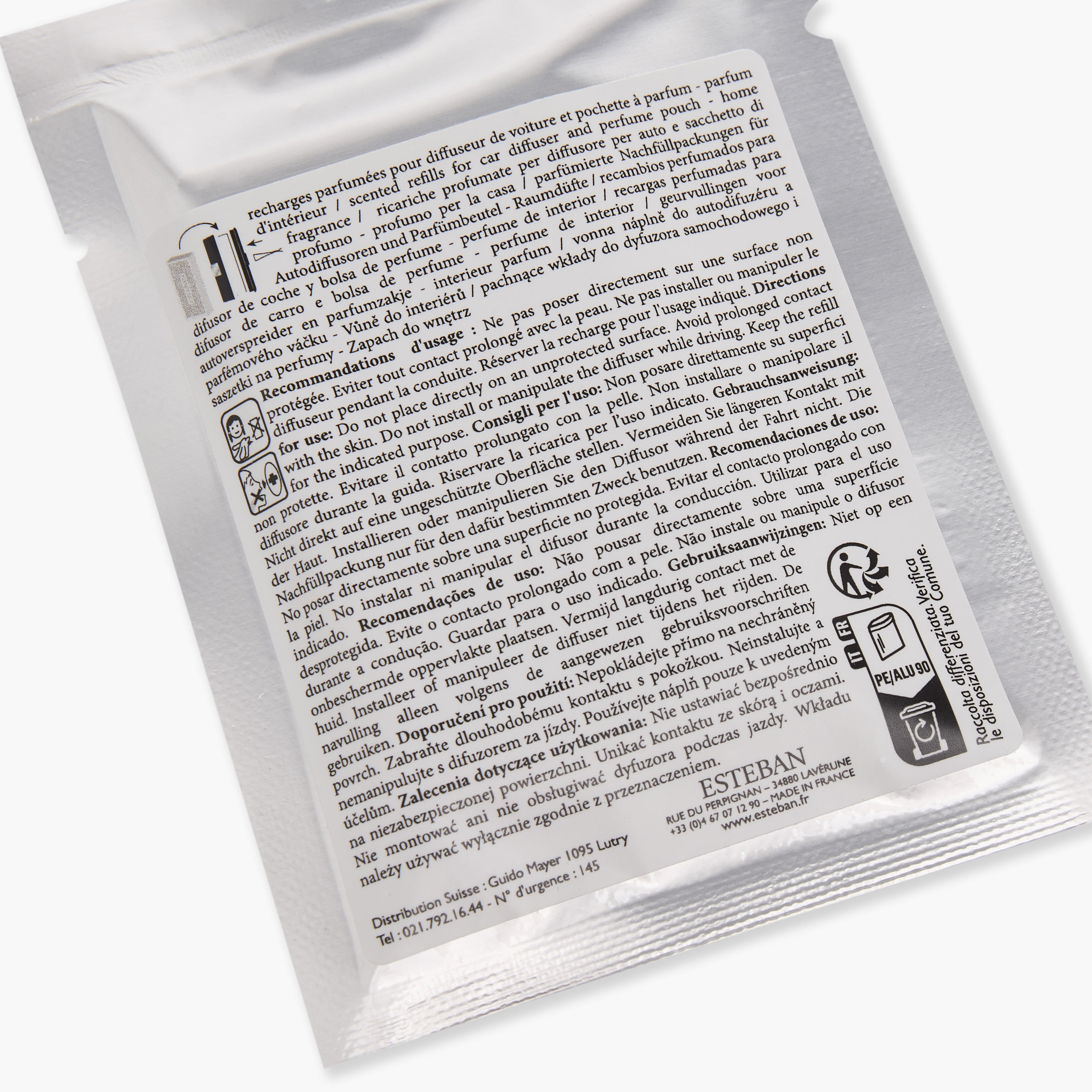 عبوة إعادة تعبئة معطرة برائحة الكتان النقي لموزّع عطور السيارة من إستيبان - طقم من قطعتين-household-homefragrance-carfragrance-image-4