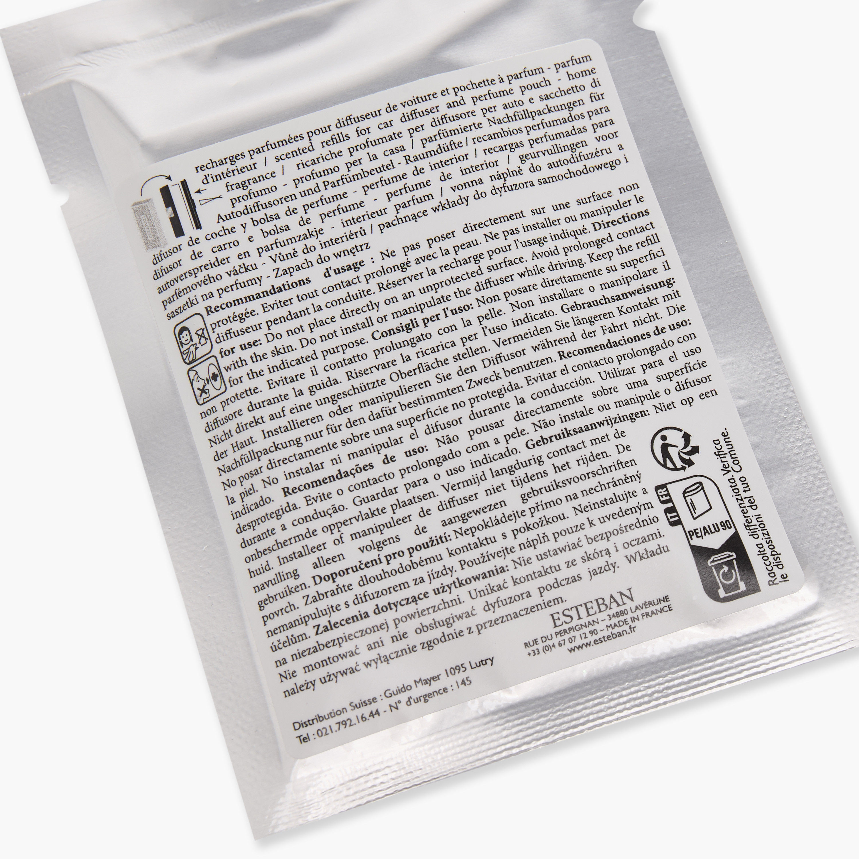 عبوة إعادة تعبئة معطرة برائحة الكتان النقي لموزّع عطور السيارة من إستيبان - طقم من قطعتين-household-homefragrance-carfragrance-image-4