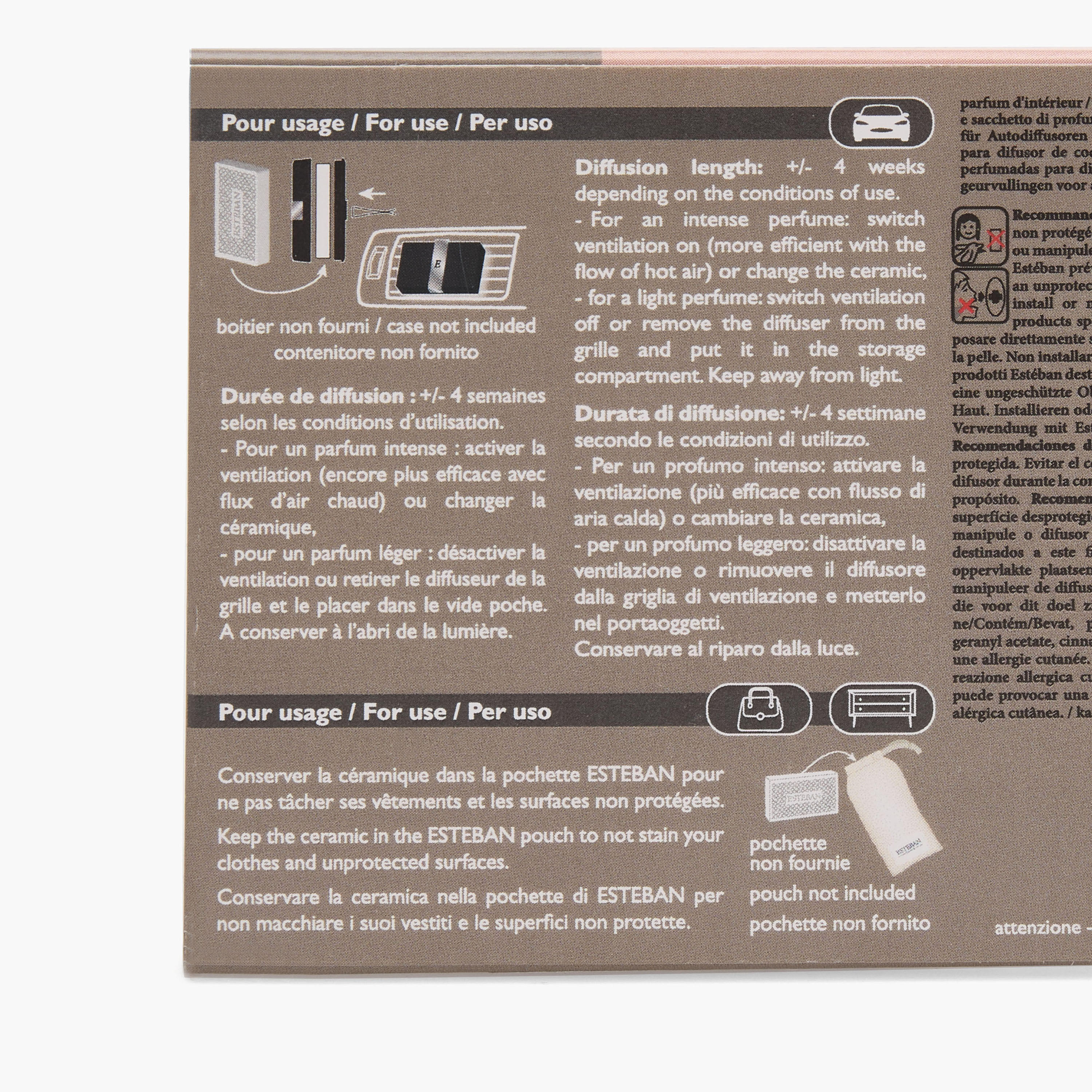 عبوات إعادة تعبئة معطر كشمير لموزع عطور سيارة من إستيبان - طقم من قطعتين-household-homefragrance-carfragrance-image-5