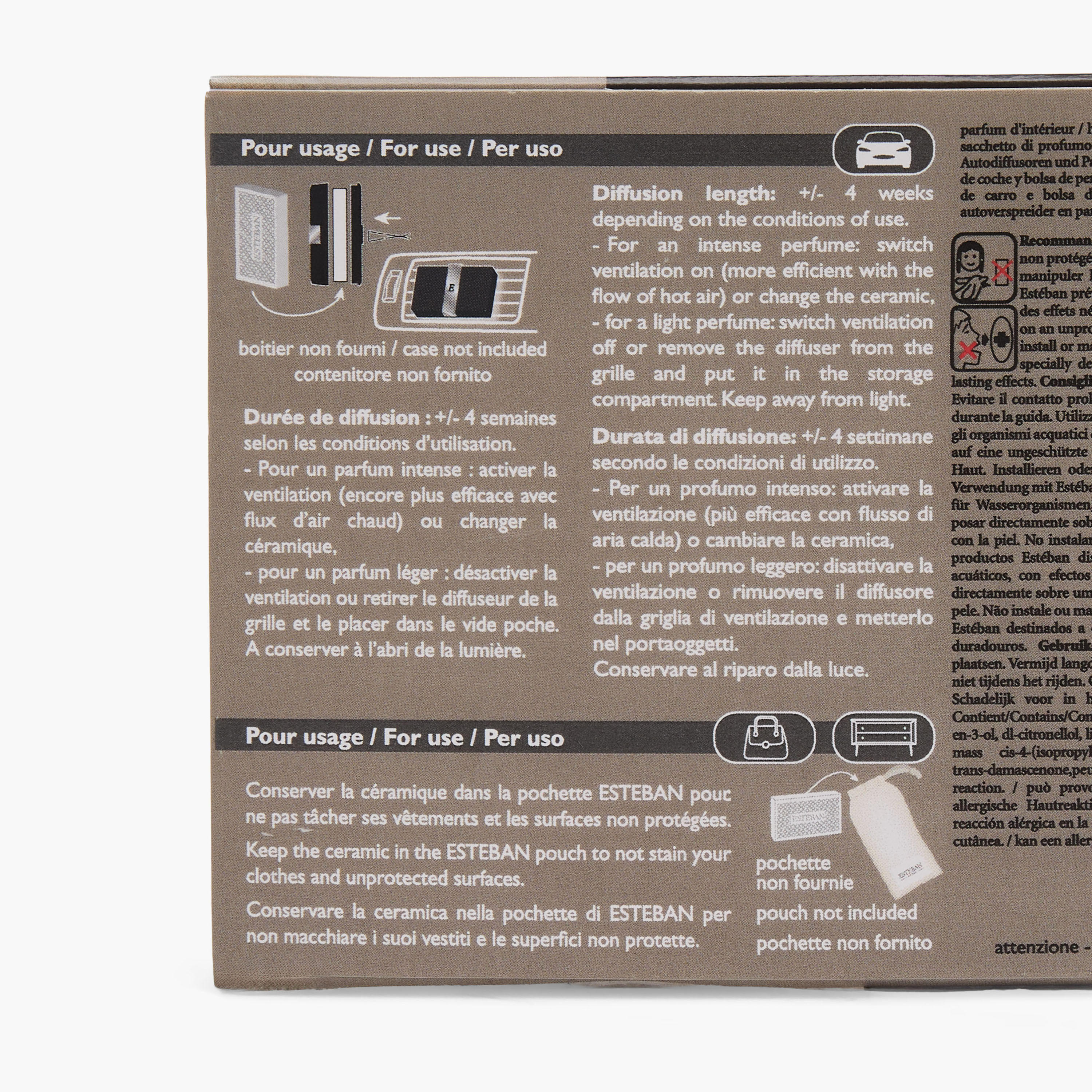 عبوات إعادة تعبئة عطر نيرولي لموزع عطور السيارة من إستيبان - طقم من قطعتين-household-homefragrance-carfragrance-image-5