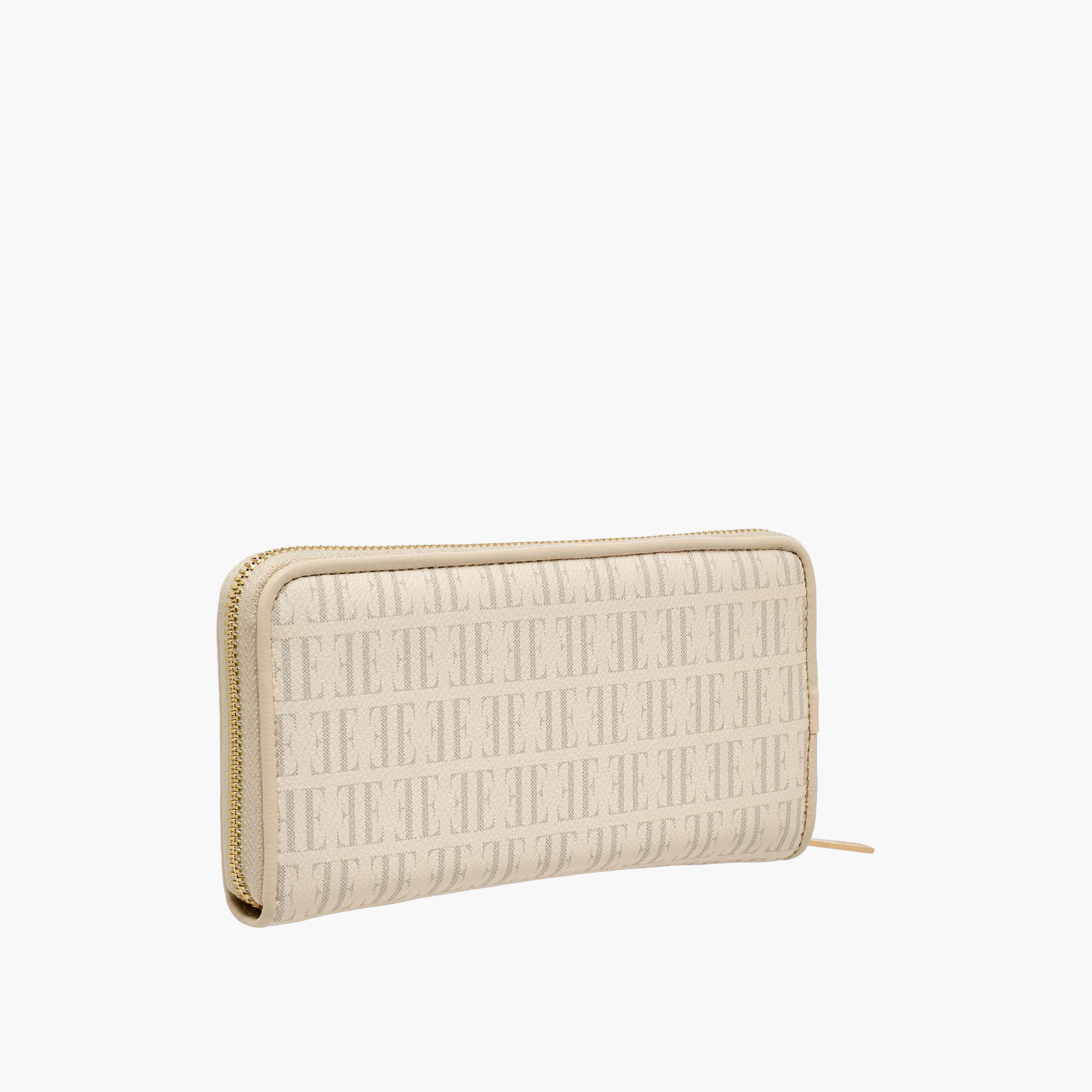 Elle Monogram Print Wallet with Zip Closure-women-bagsandwallets-wallets-image-3