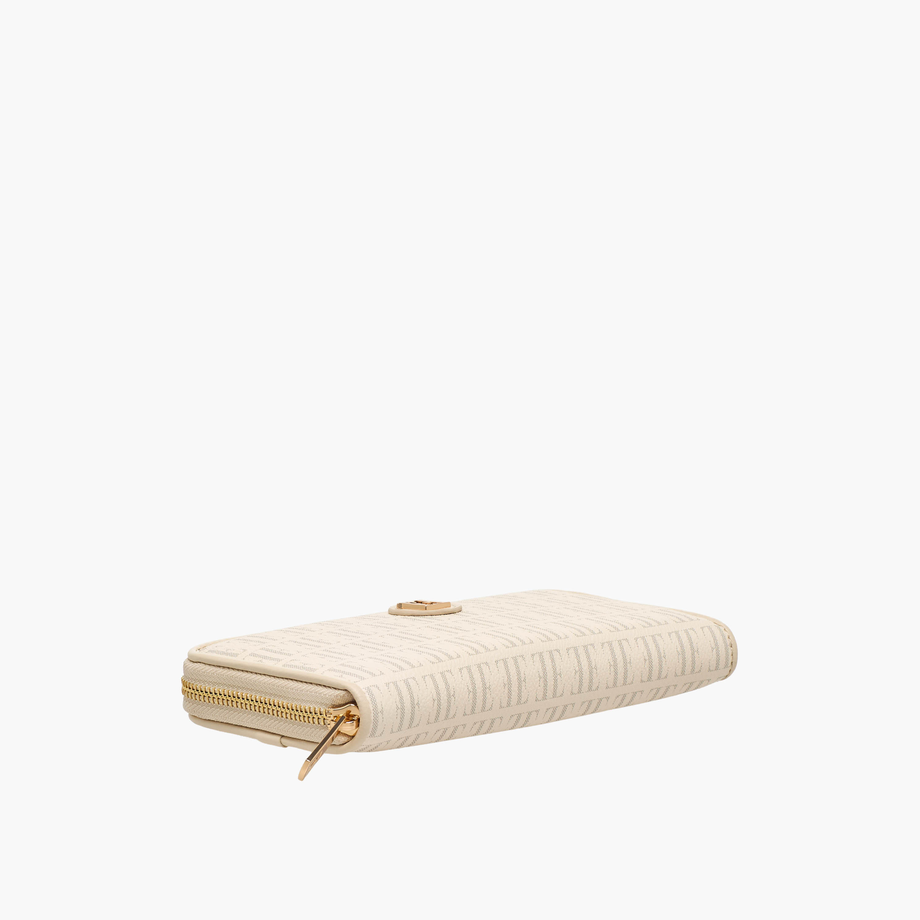 Elle Monogram Print Wallet with Zip Closure-women-bagsandwallets-wallets-image-5