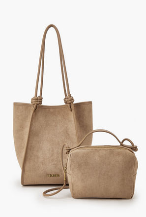 Celeste Textured Tote Bag with Crossbody Bag-women-image-1